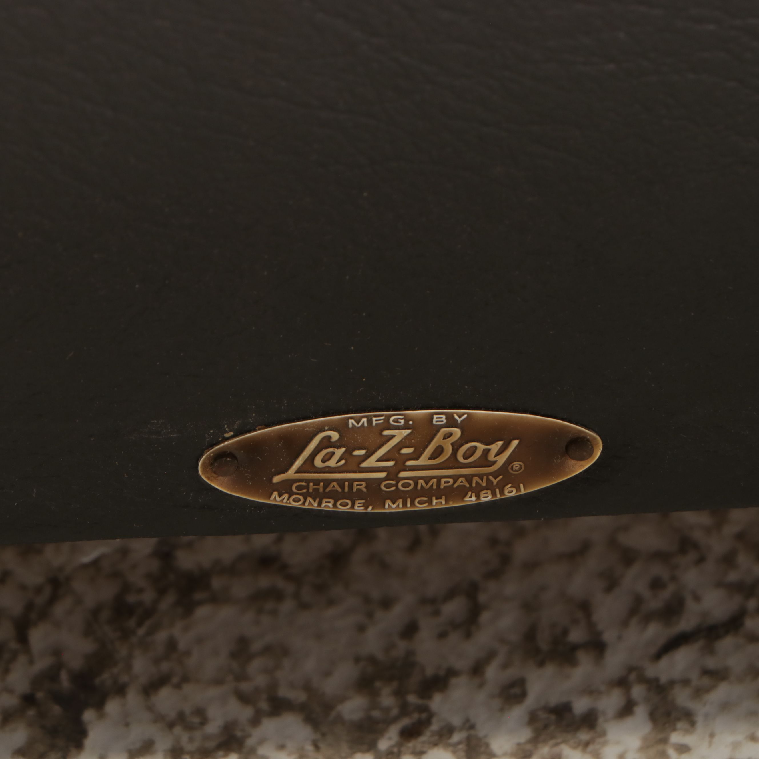 La-Z-Boy Mid Century Modern Style Faux Leather Recliner, Mid to Late 20th C.