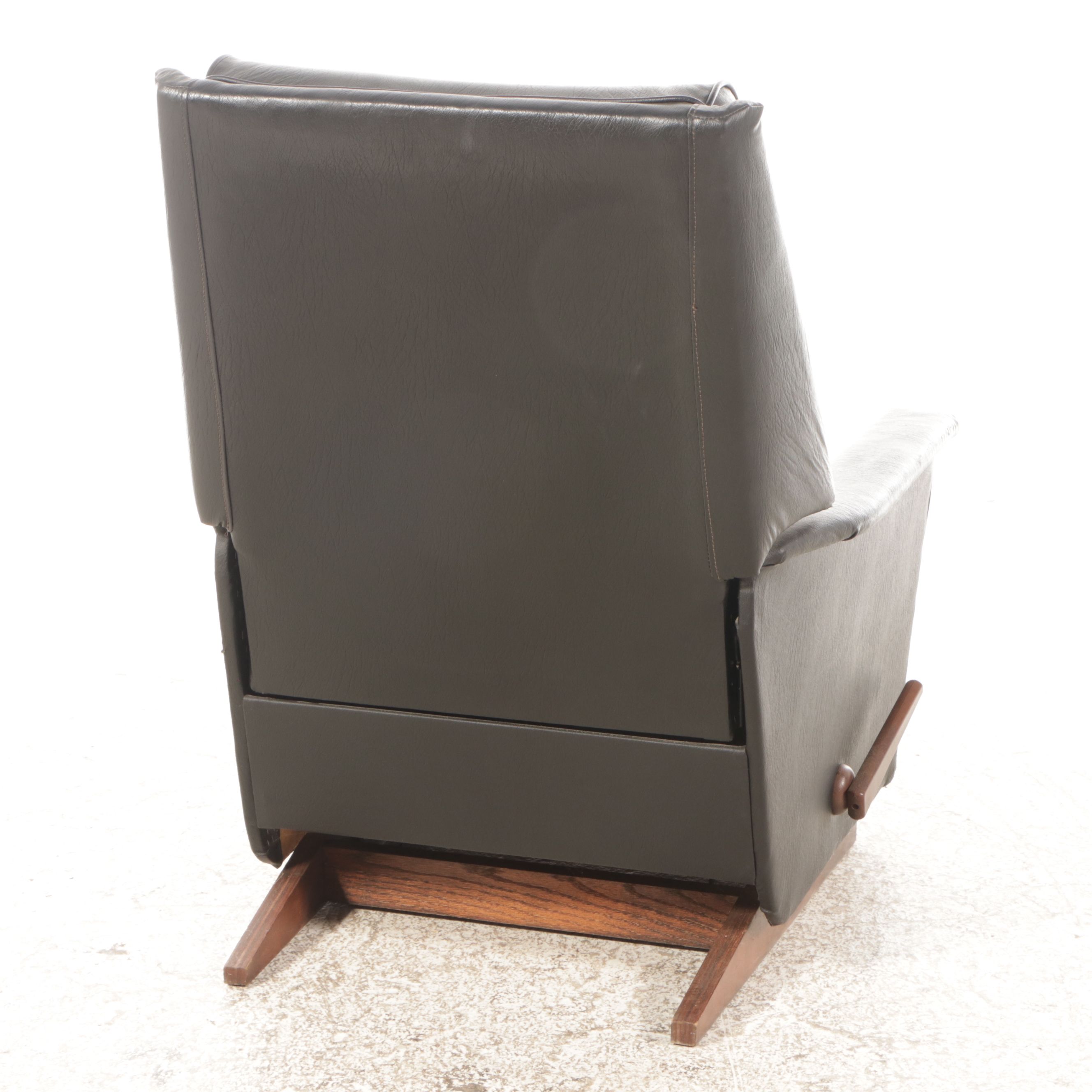 La-Z-Boy Mid Century Modern Style Faux Leather Recliner, Mid to Late 20th C.
