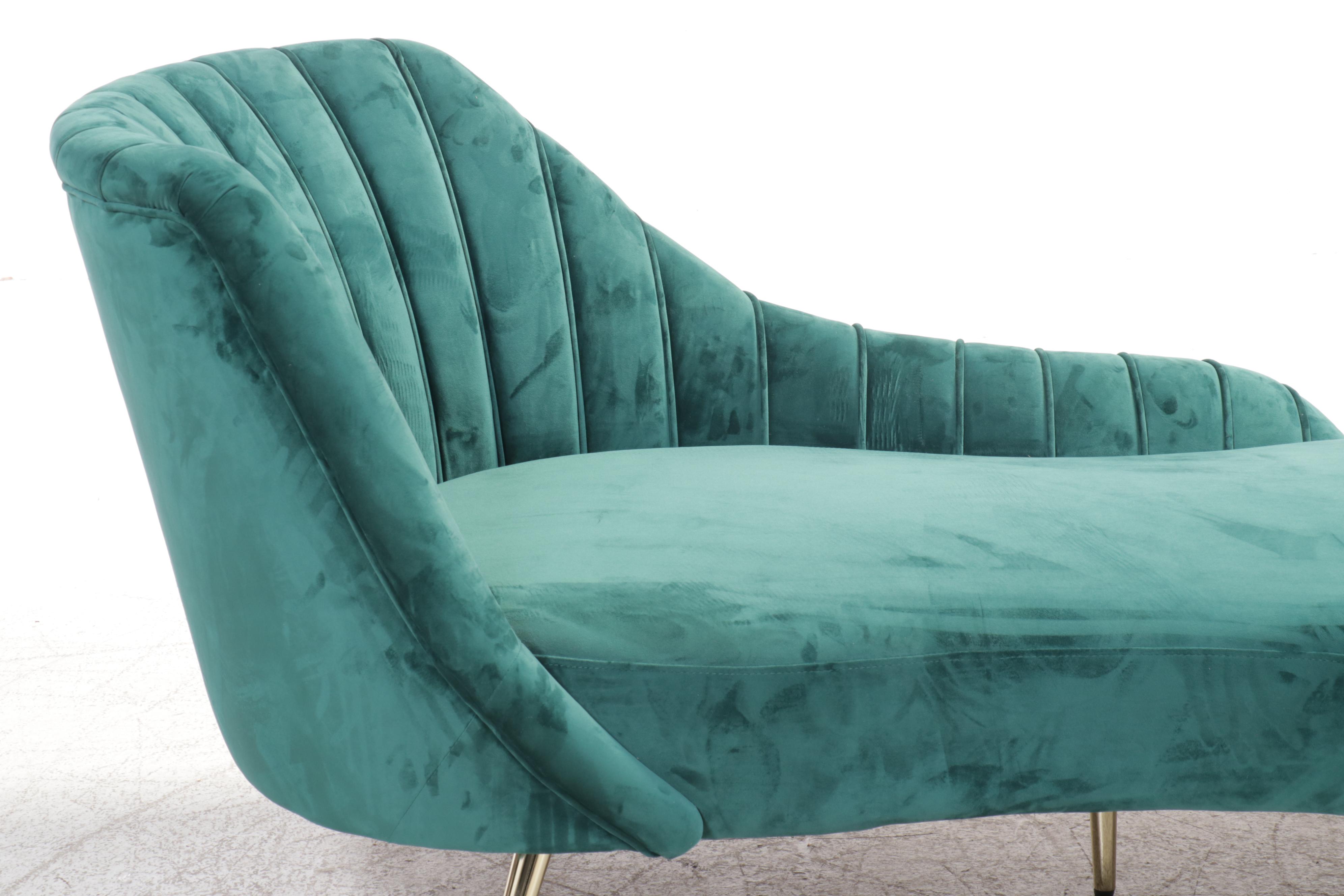 Emerald Green Chaise Lounge
