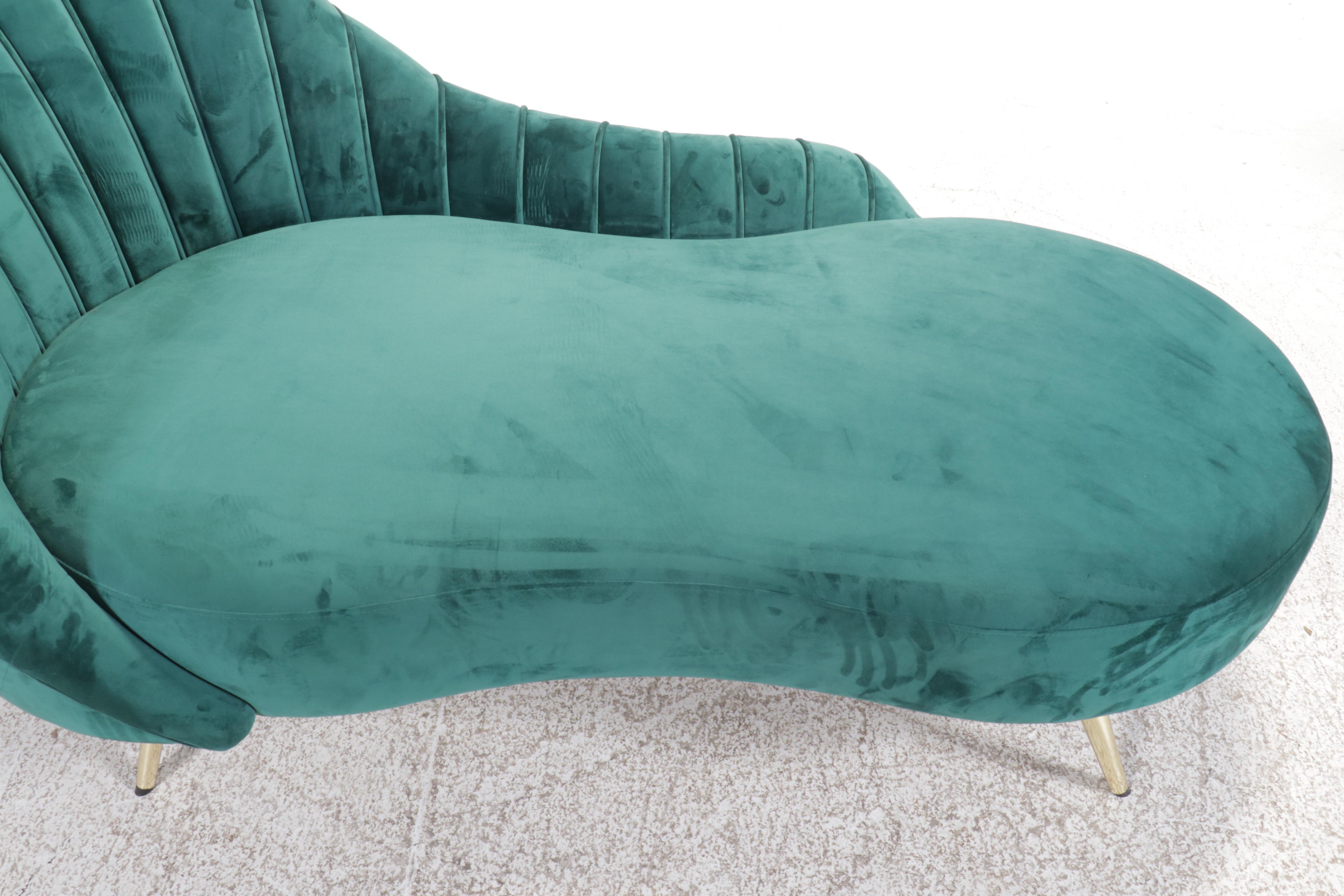 Emerald Green Chaise Lounge