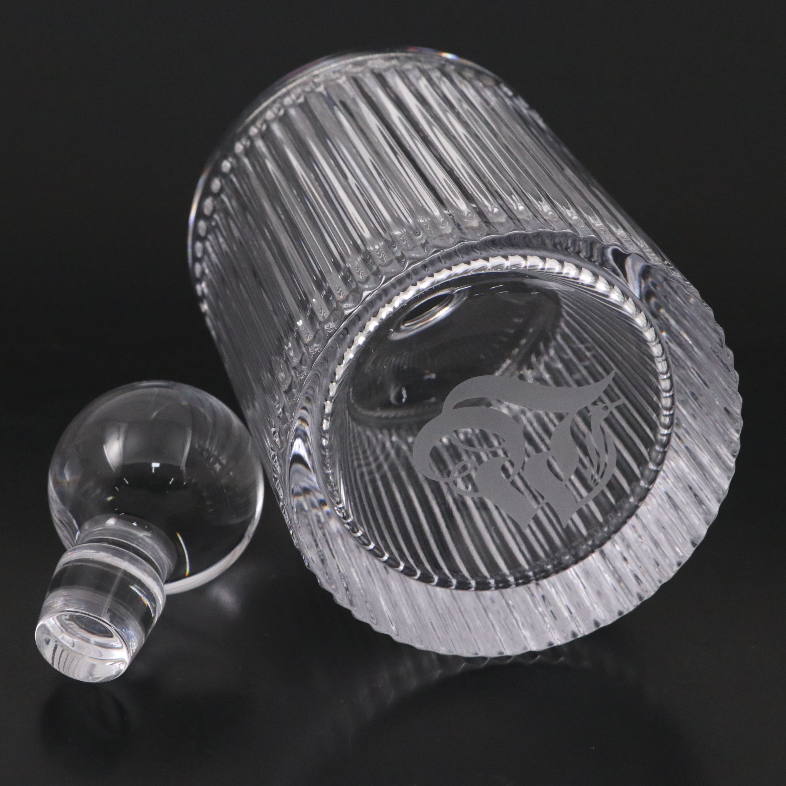 Waterford Crystal "Connoisseur" Decanter and Old Fashioned Glasses