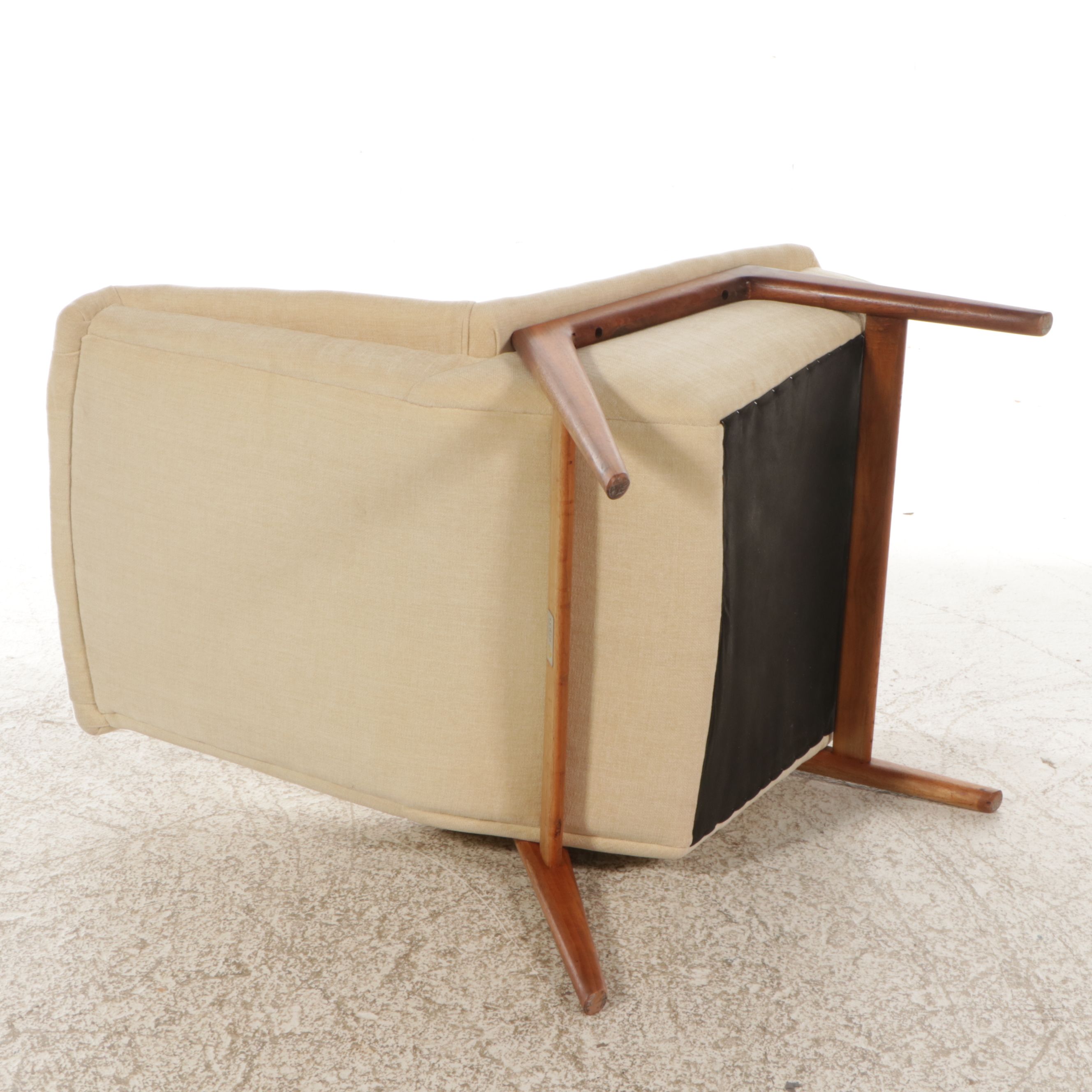 Josef Otmar MCM Lounge Chair and Ottoman After Folke Ohlsson