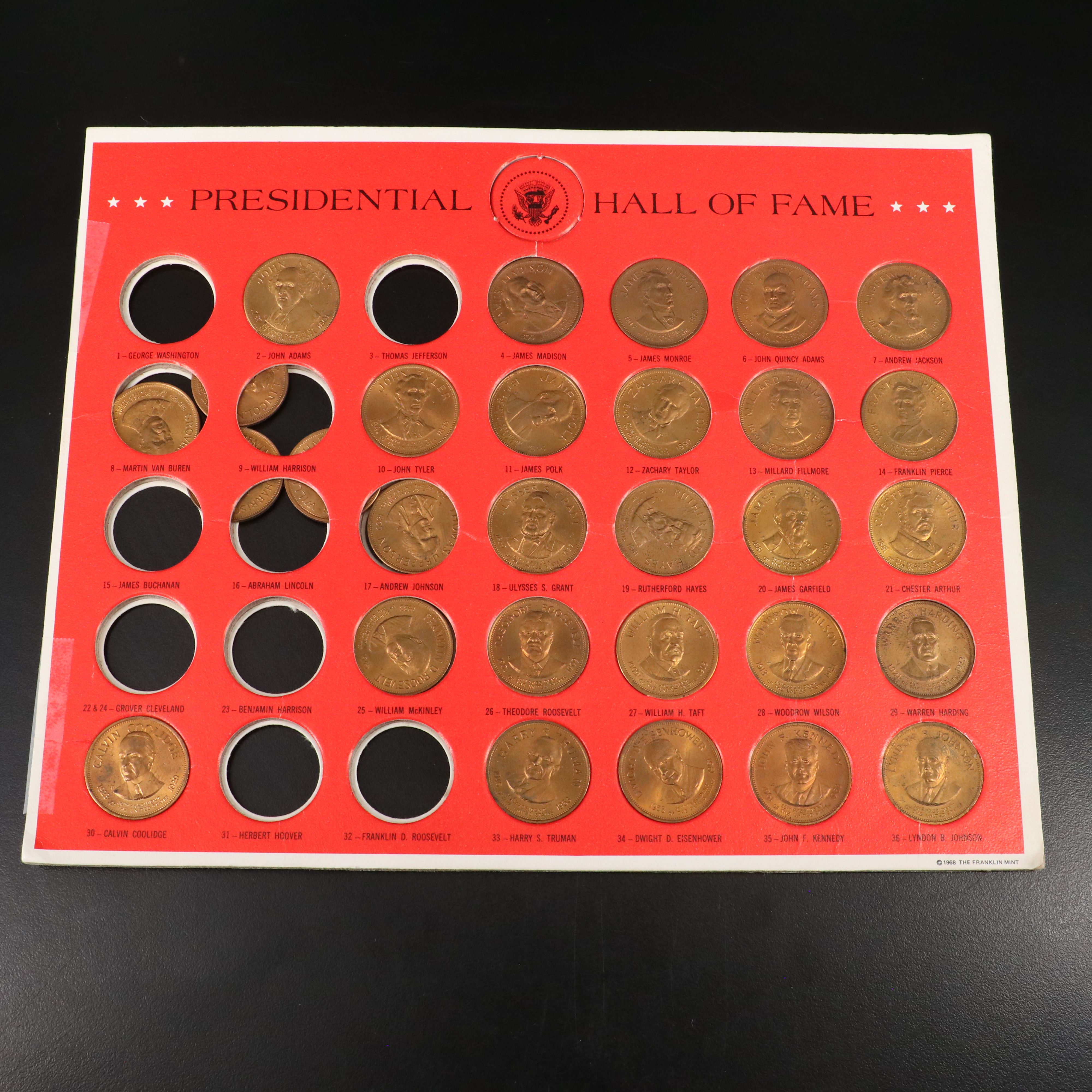 Collection of 2050 State Quarters in Bank Rolls and 68 Eisenhower Dollars
