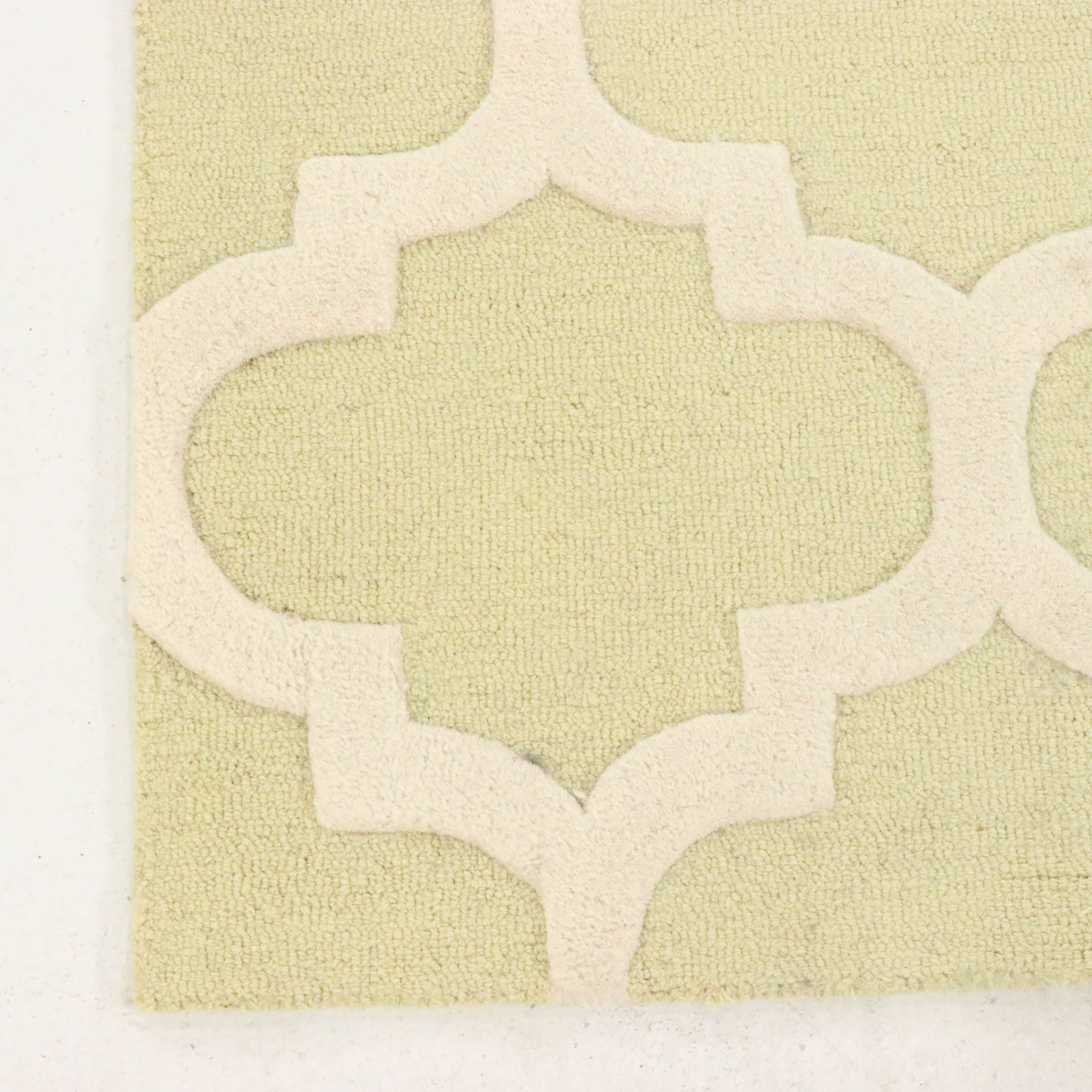 6'1 x 9' Hand-Tufted Artistic Weavers Indian Lattice High-Low Pile Area Rug