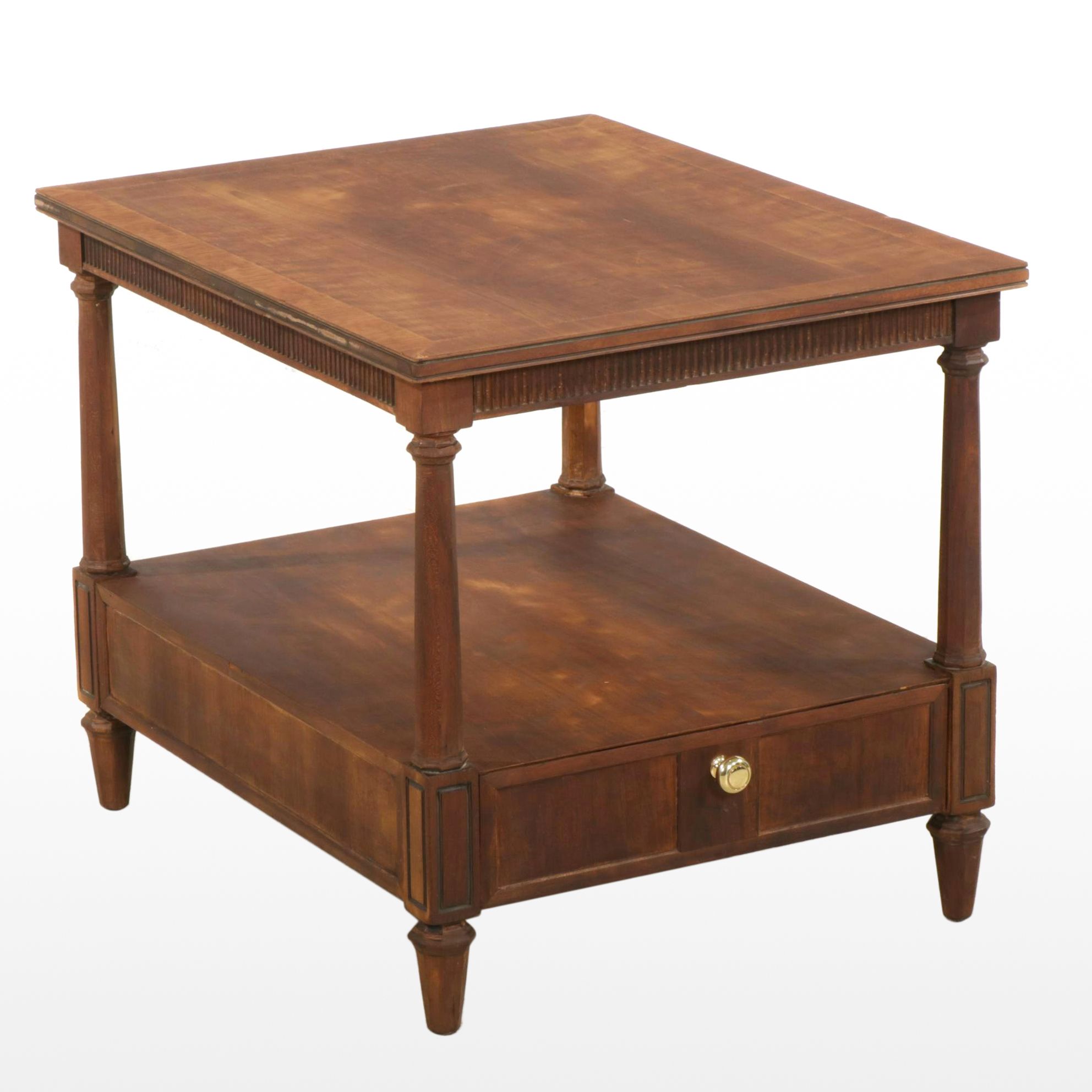Henredon Mahogany Side Table, Late 20th Century