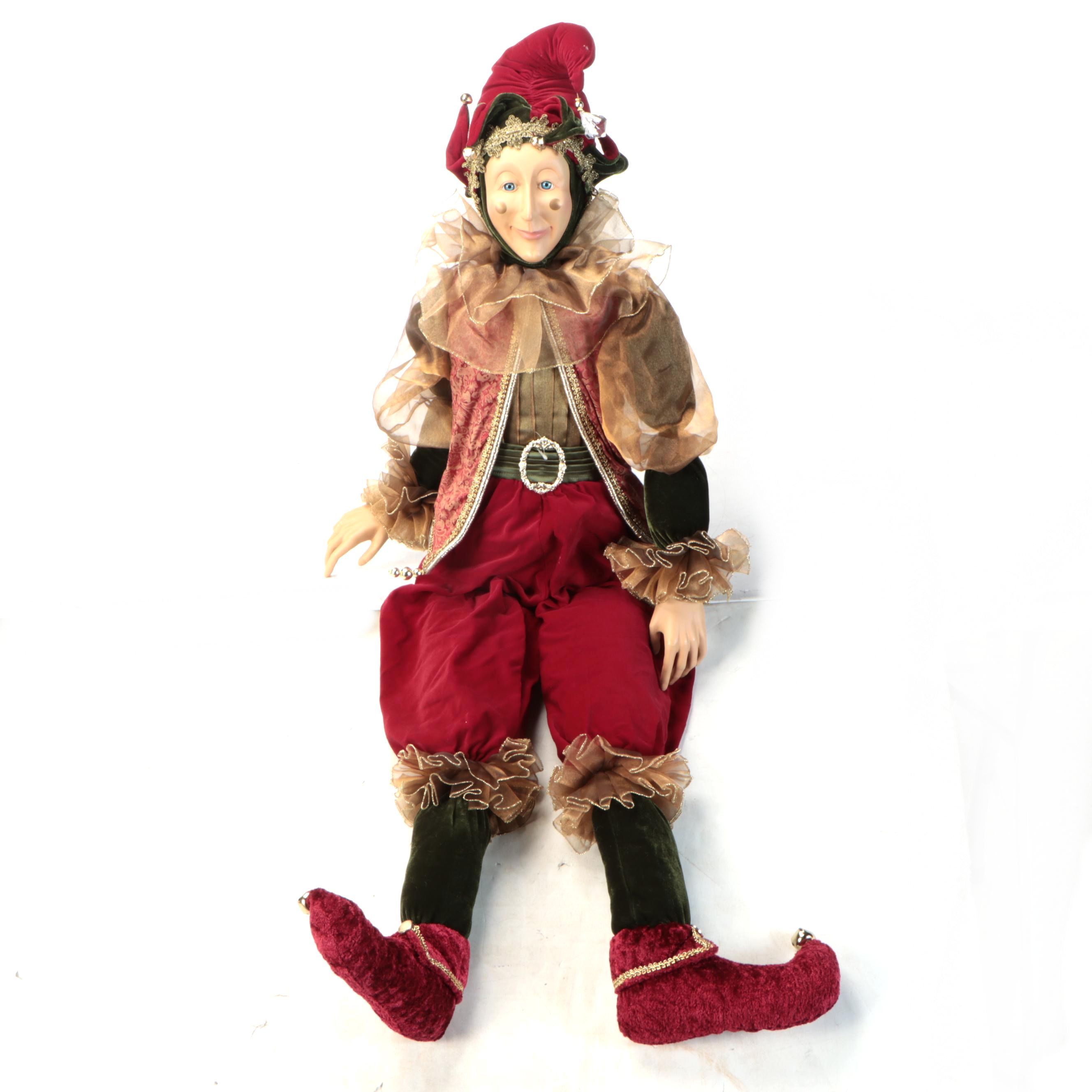 Christmas Jester Large Doll