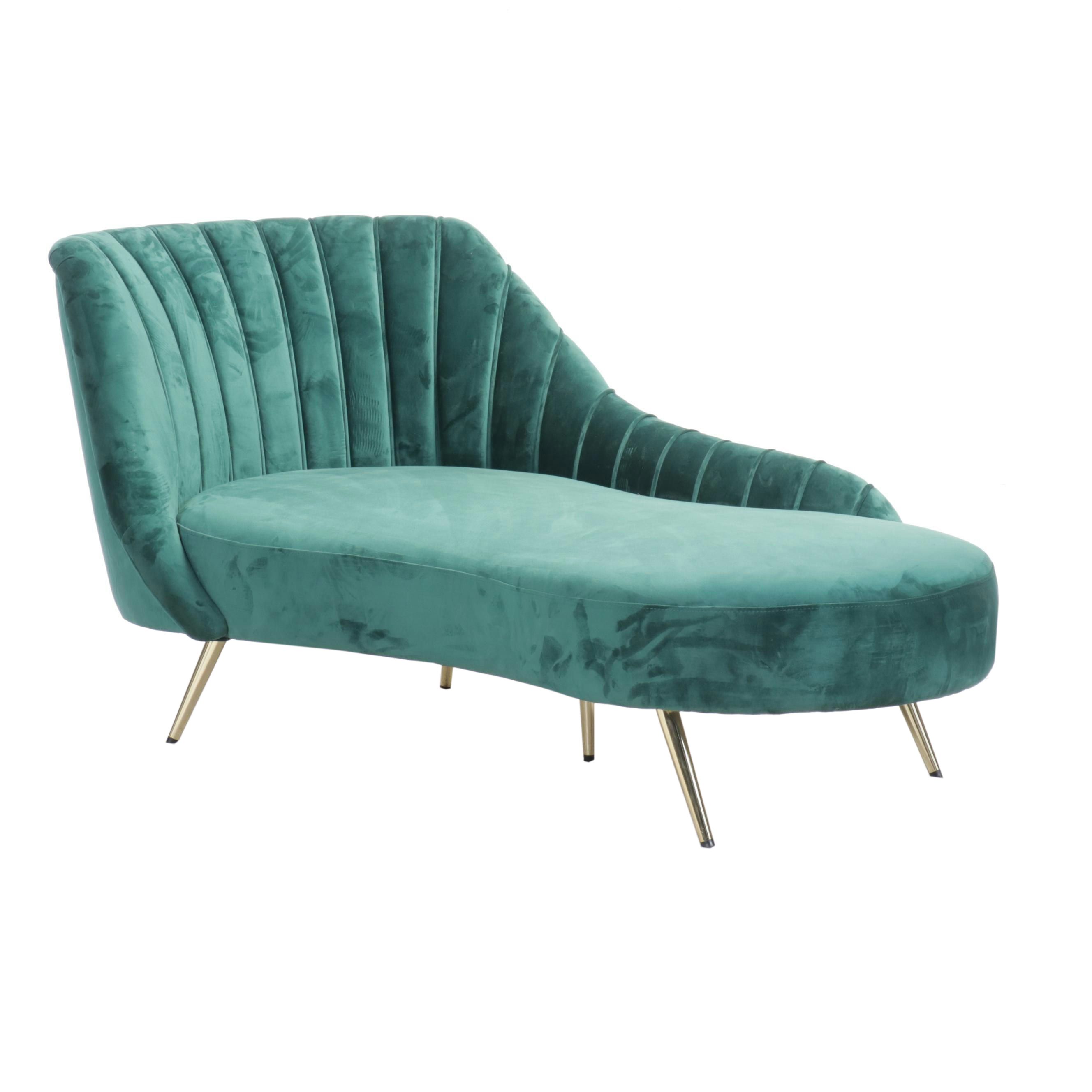 Emerald Green Chaise Lounge