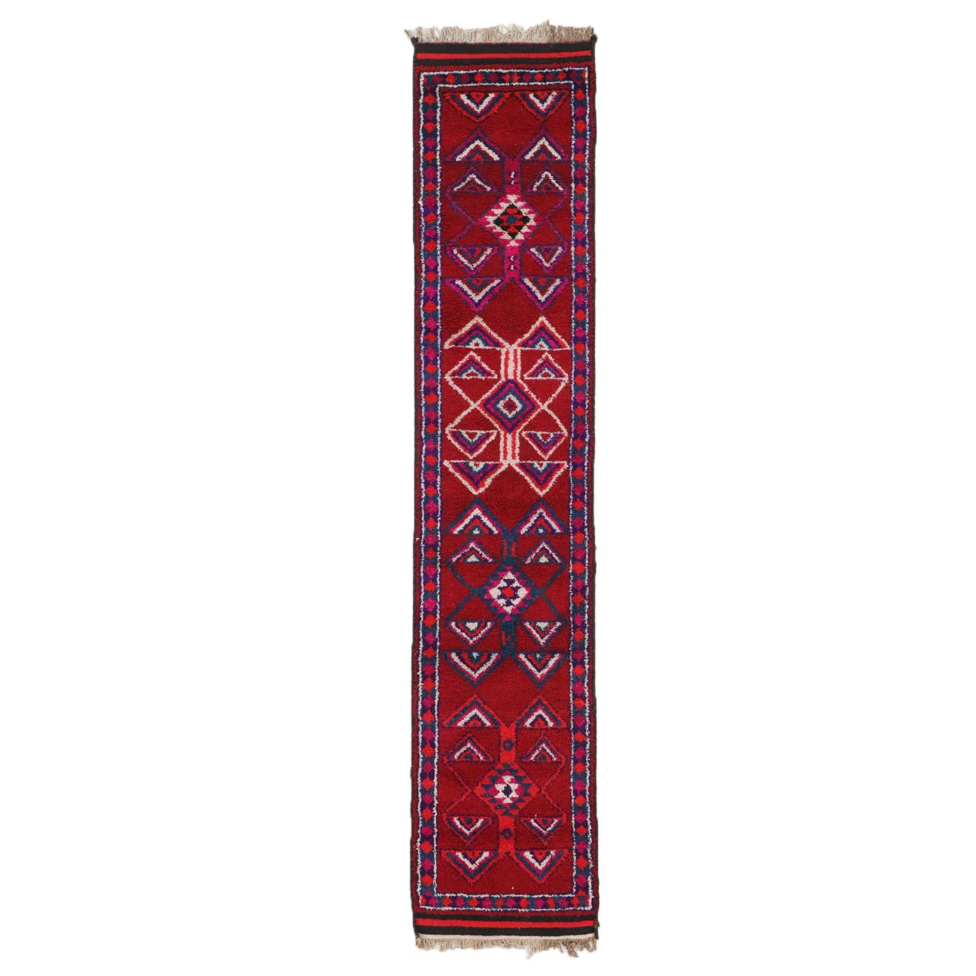 2'9 x 14'1 Hand-Knotted Moroccan Berber Carpet Runner
