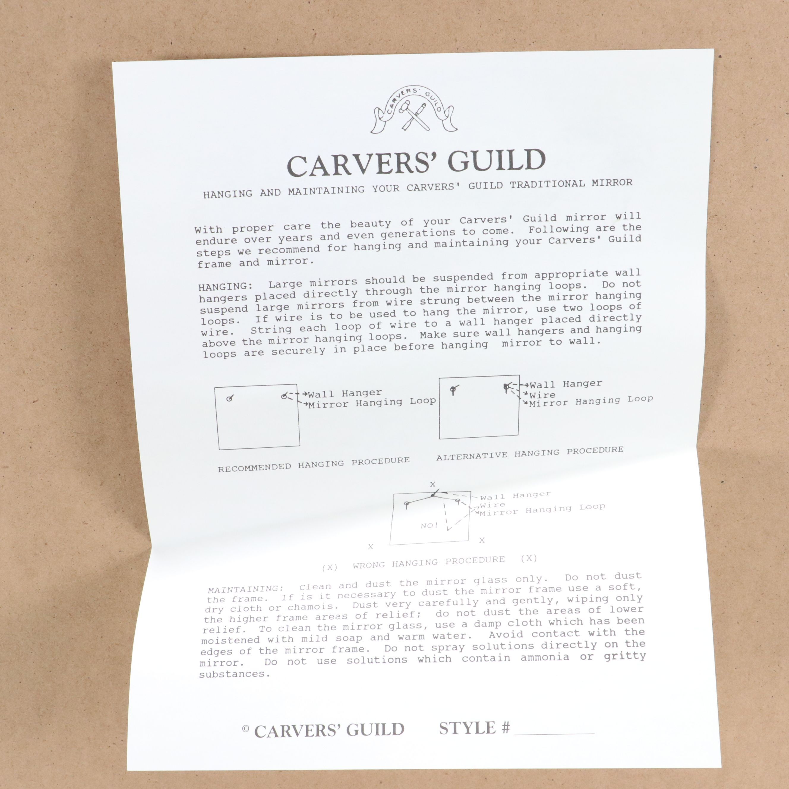 Carver's Guild "Strawberry Thief" Hand-Painted Sculptural Wall Mirror