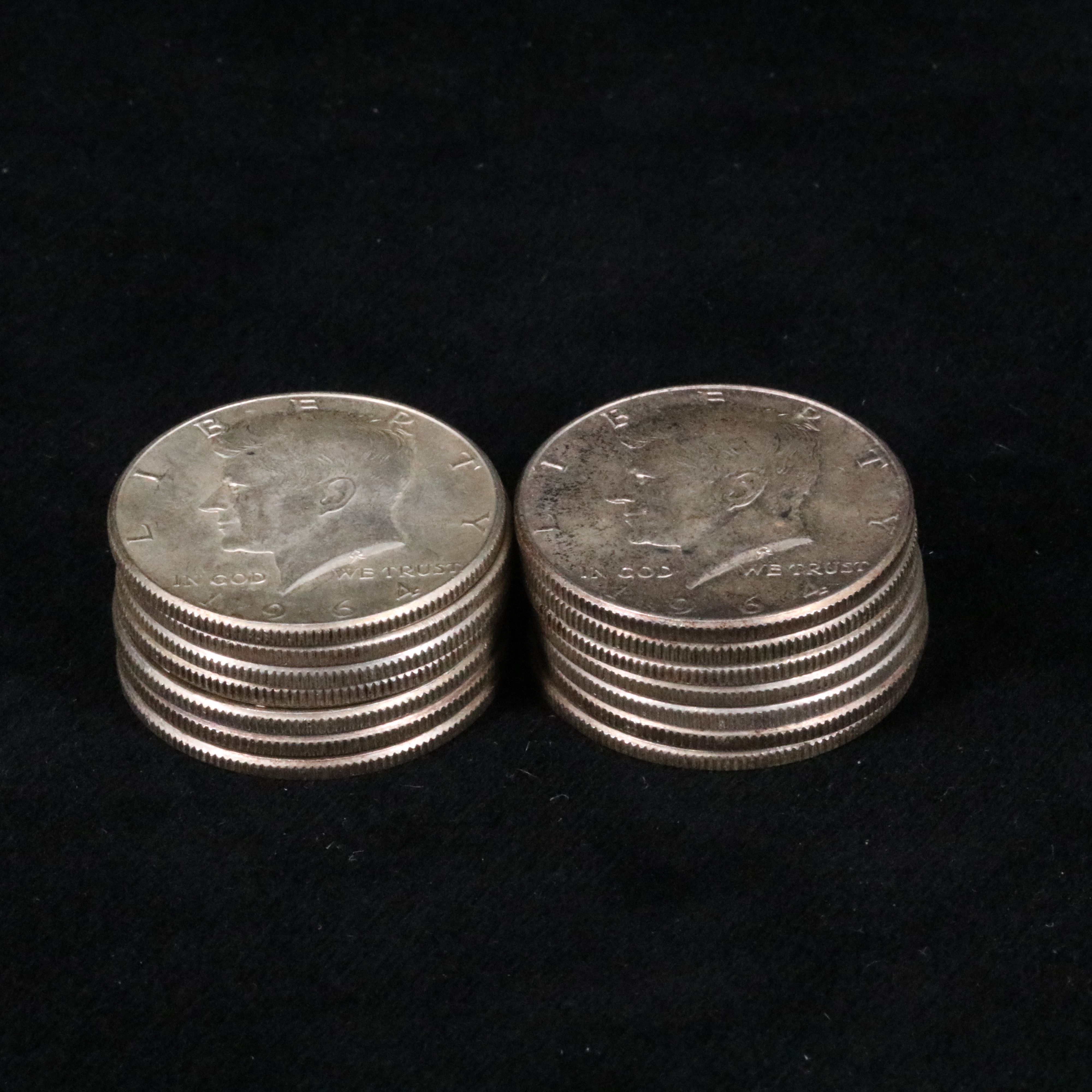 Fourteen 1964 Kennedy 90% Silver Half Dollars