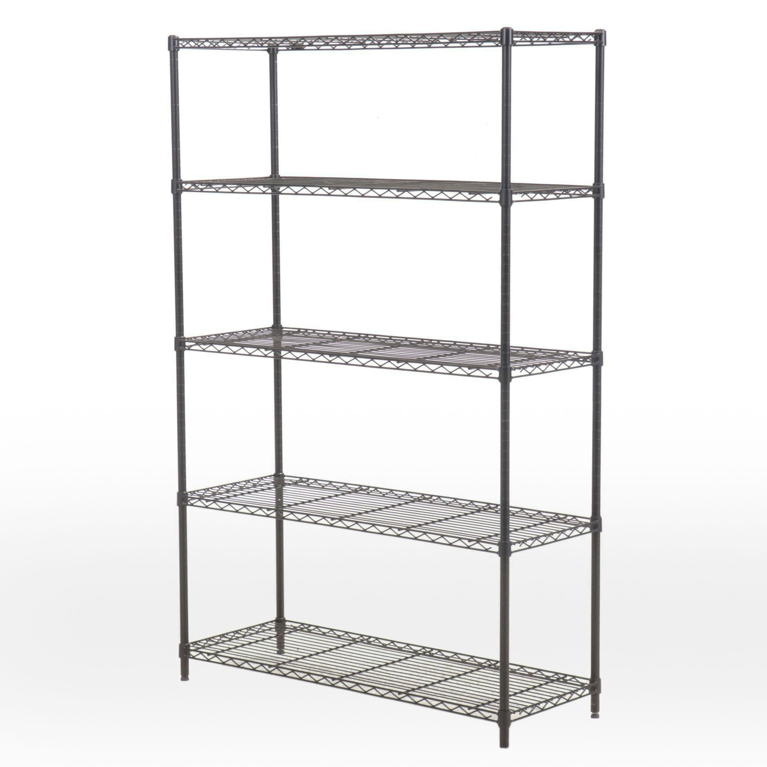 Wire Five-Shelf Storage Rack