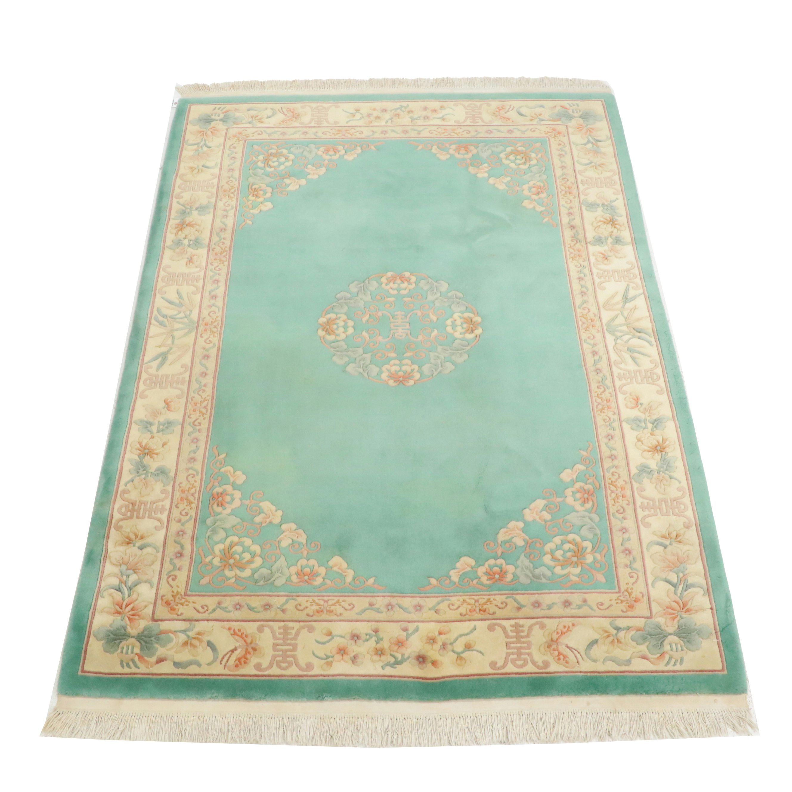 6' x 9'10 Hand-Knotted Chinese Peking Area Rug