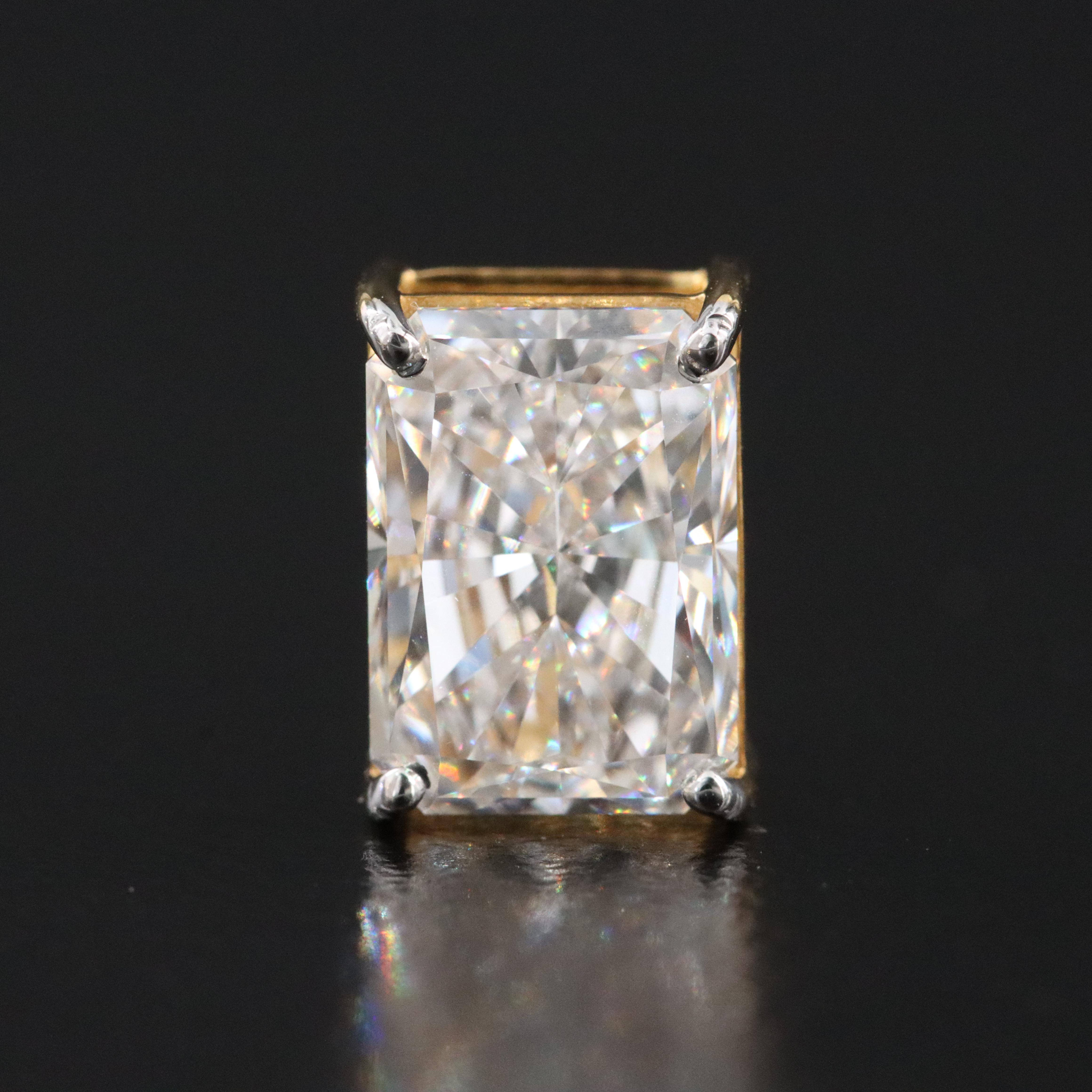 14K 4.08 CTW Lab Grown Diamond Stud Earrings with IGI Reports