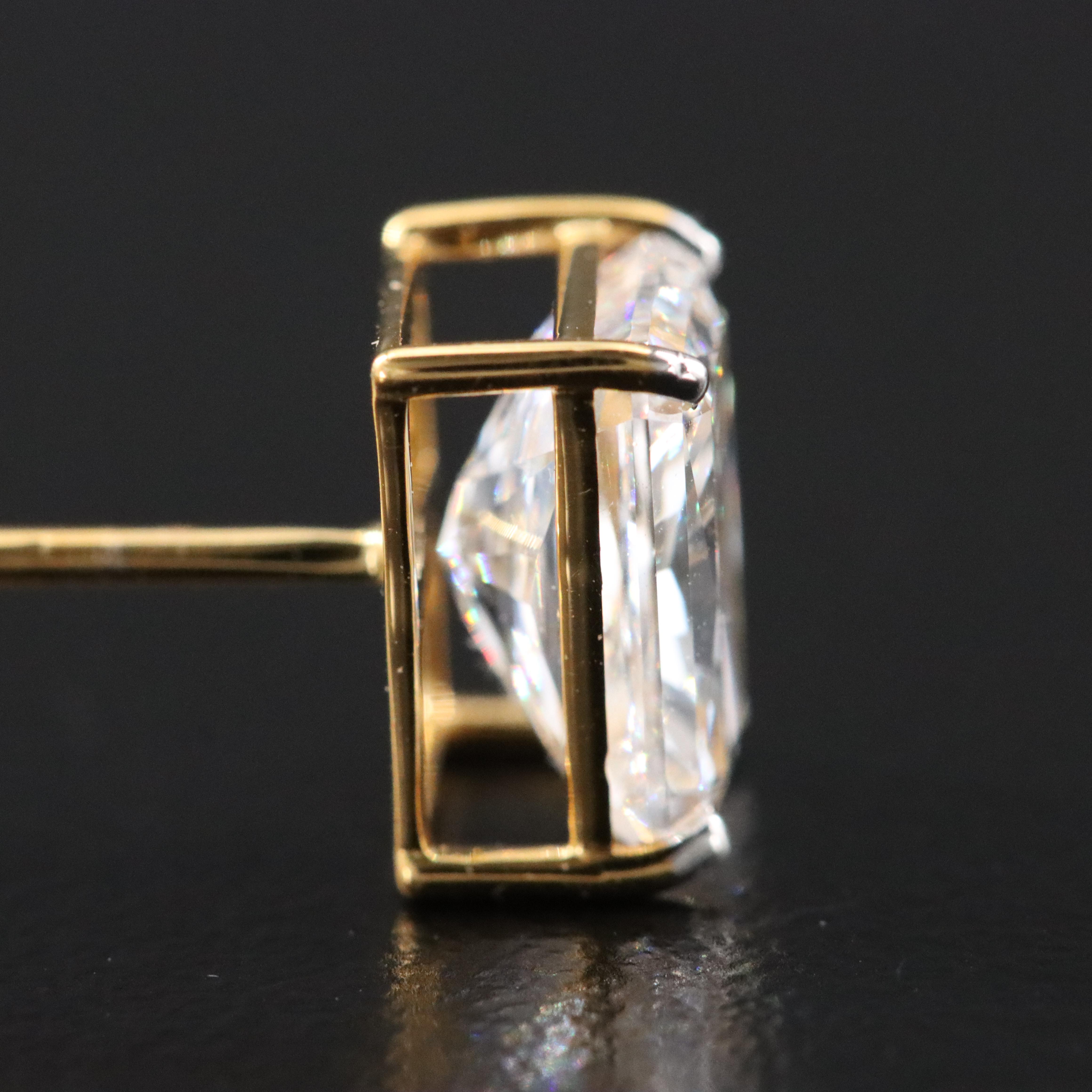 14K 4.08 CTW Lab Grown Diamond Stud Earrings with IGI Reports