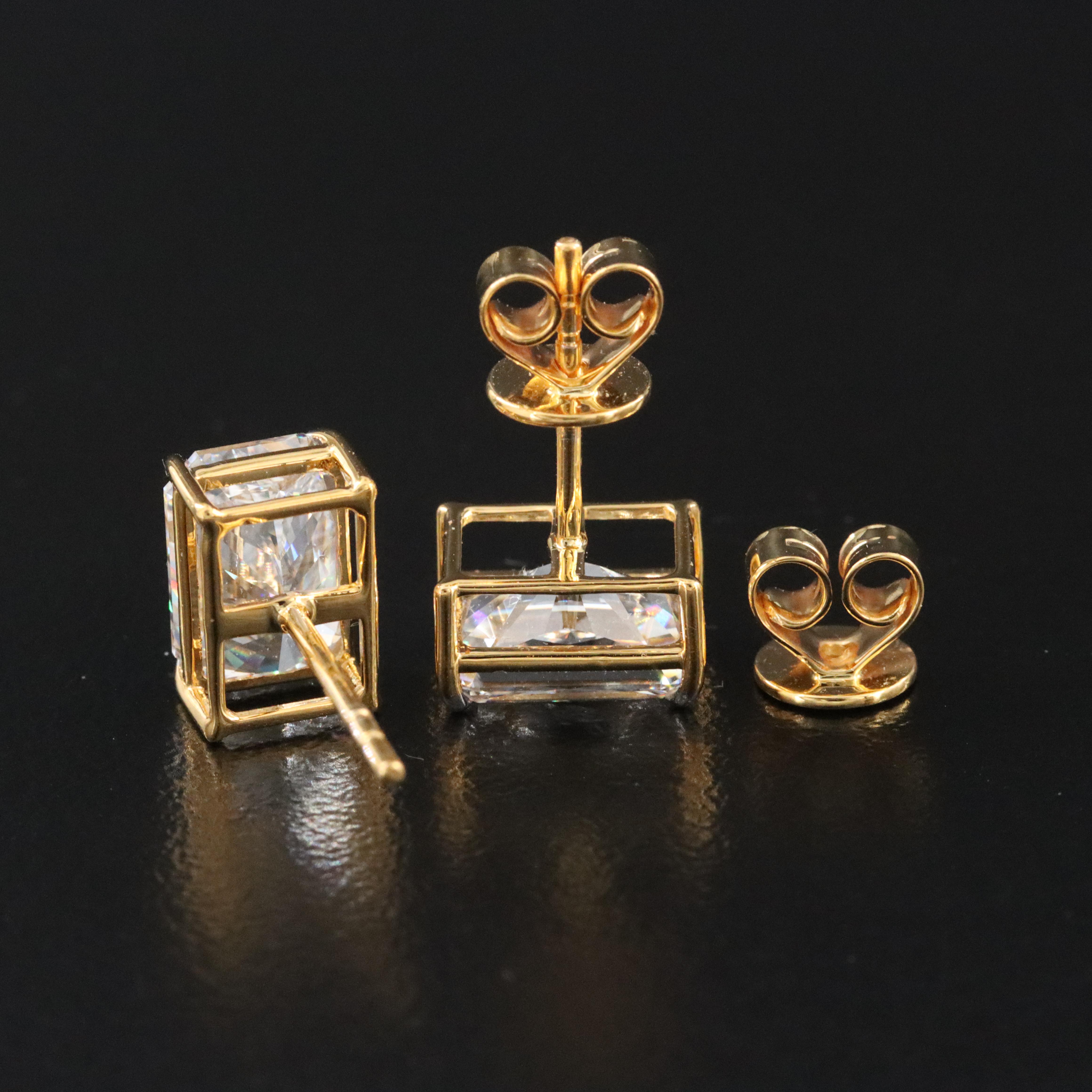 14K 4.08 CTW Lab Grown Diamond Stud Earrings with IGI Reports