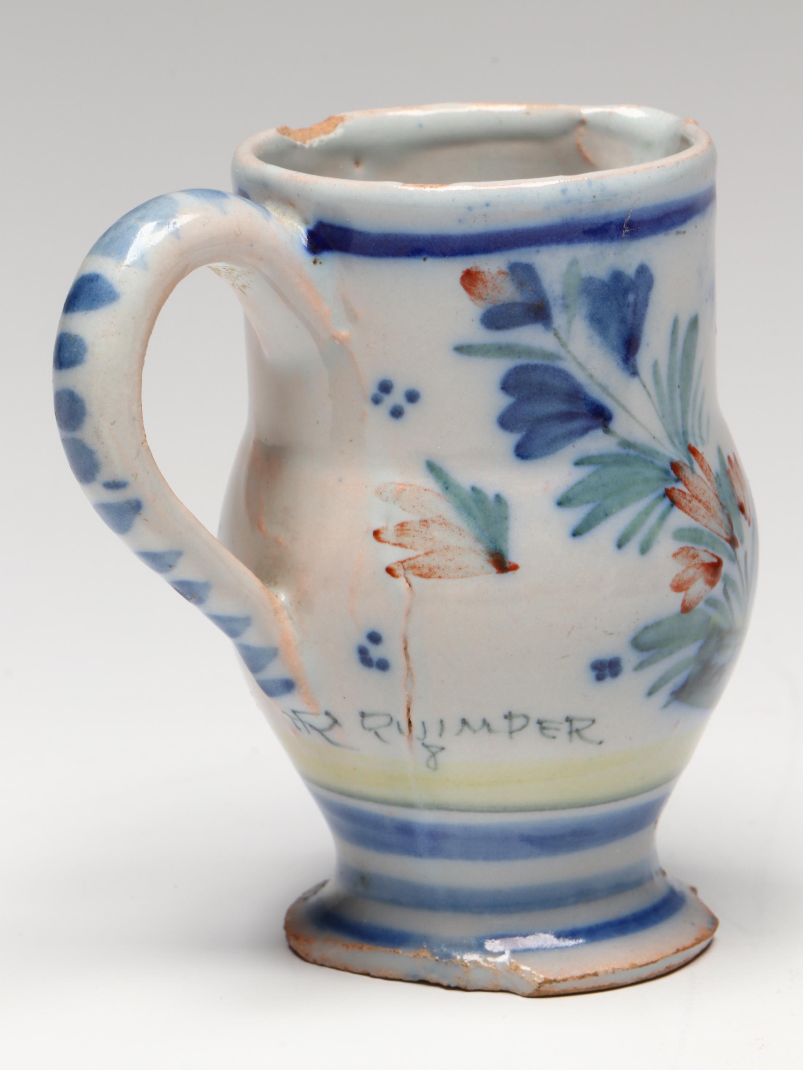 Henriot Quimper Breton Folk Art Ceramic Vases, Knife Rests and Pitcher