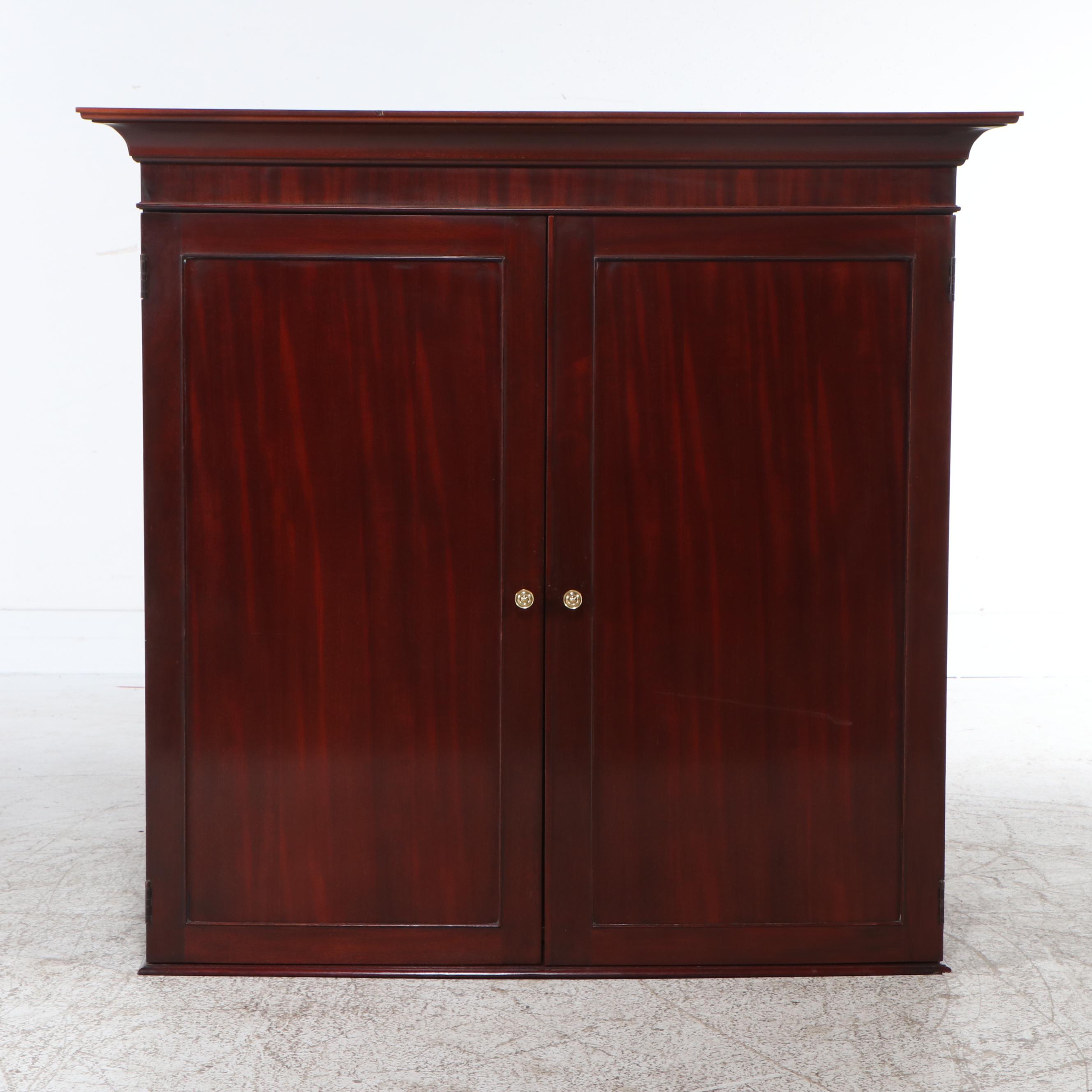 Baker Furniture Hepplewhite Style Mahogany Finish Armoire