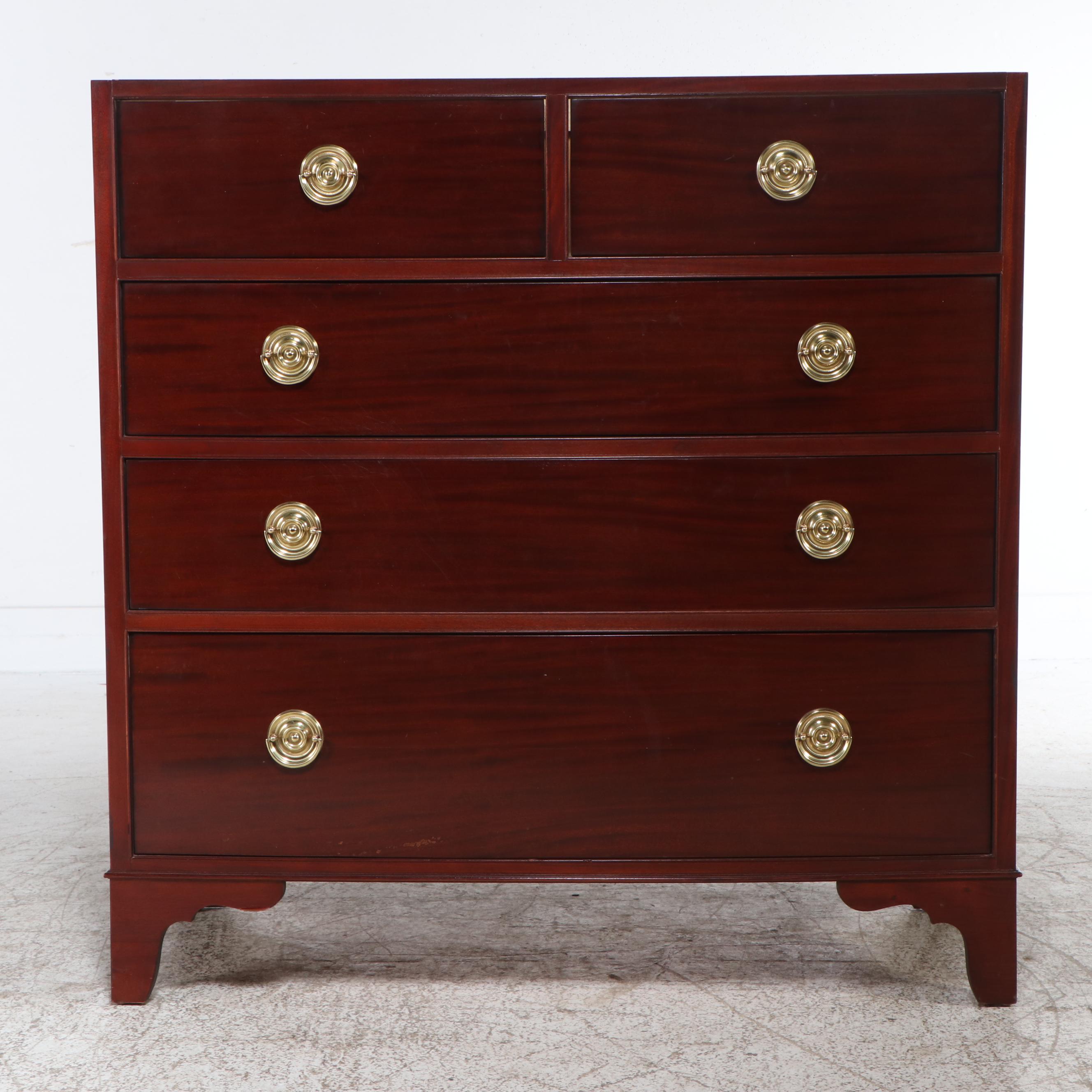 Baker Furniture Hepplewhite Style Mahogany Finish Armoire