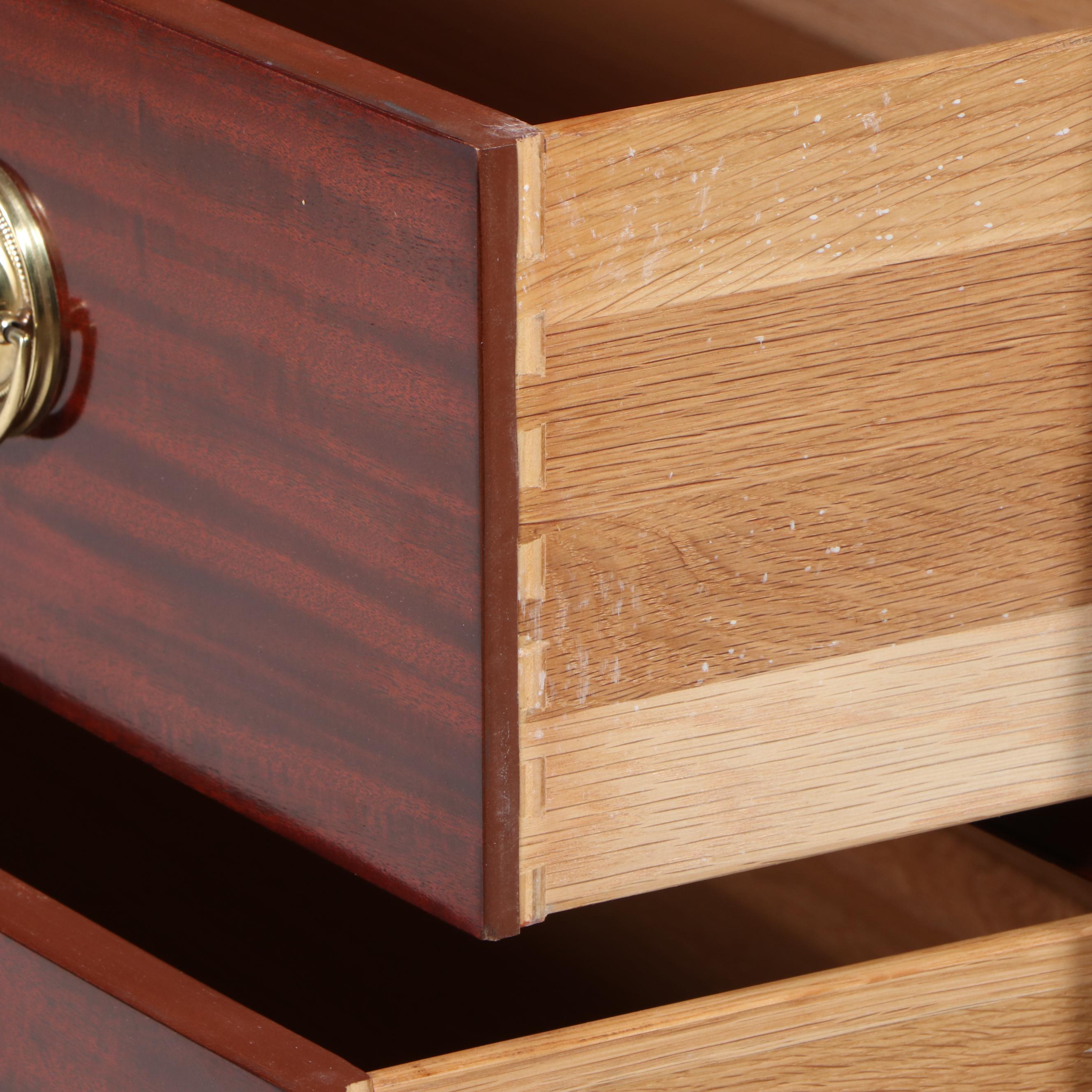 Baker Furniture Hepplewhite Style Mahogany Finish Armoire