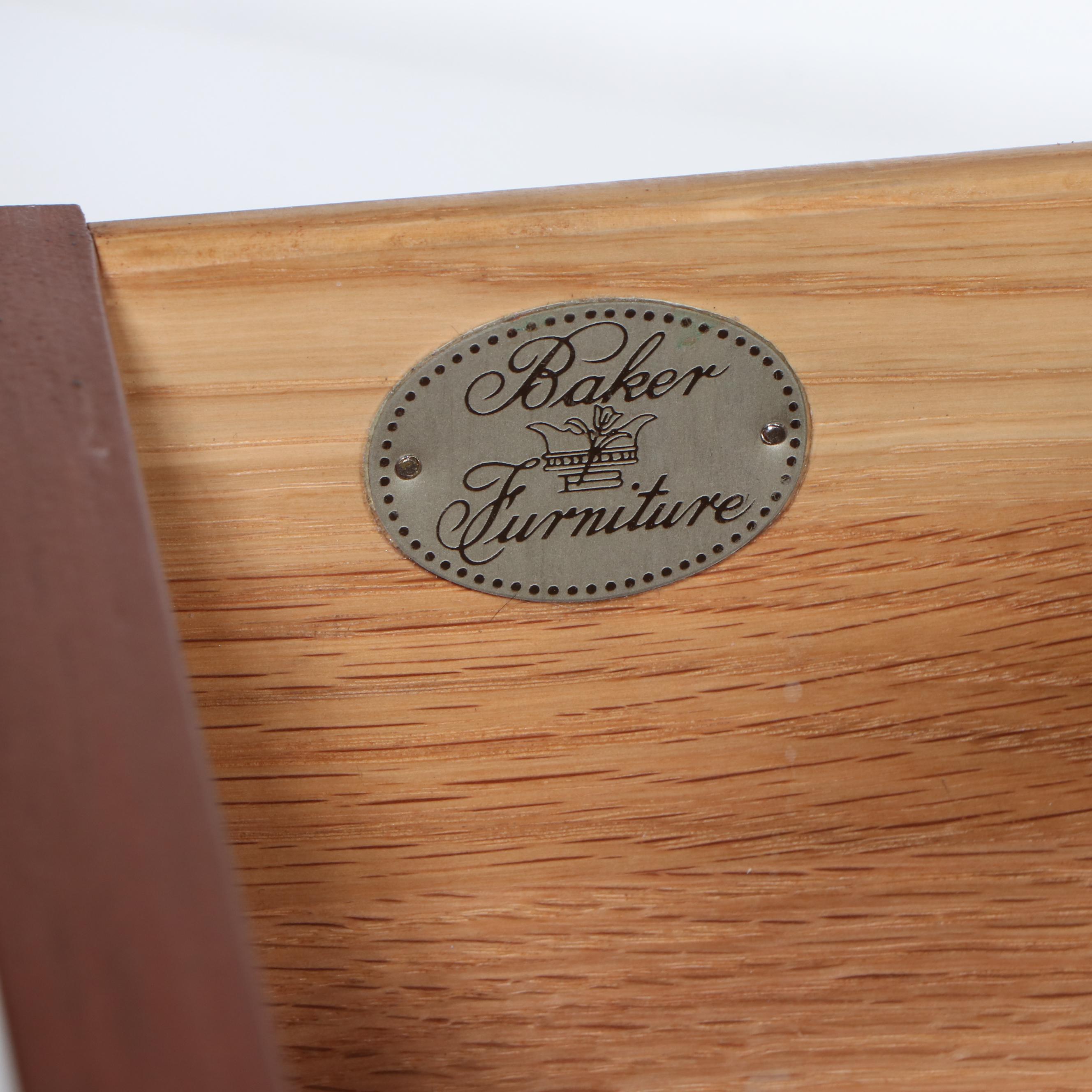 Baker Furniture Hepplewhite Style Mahogany Finish Armoire