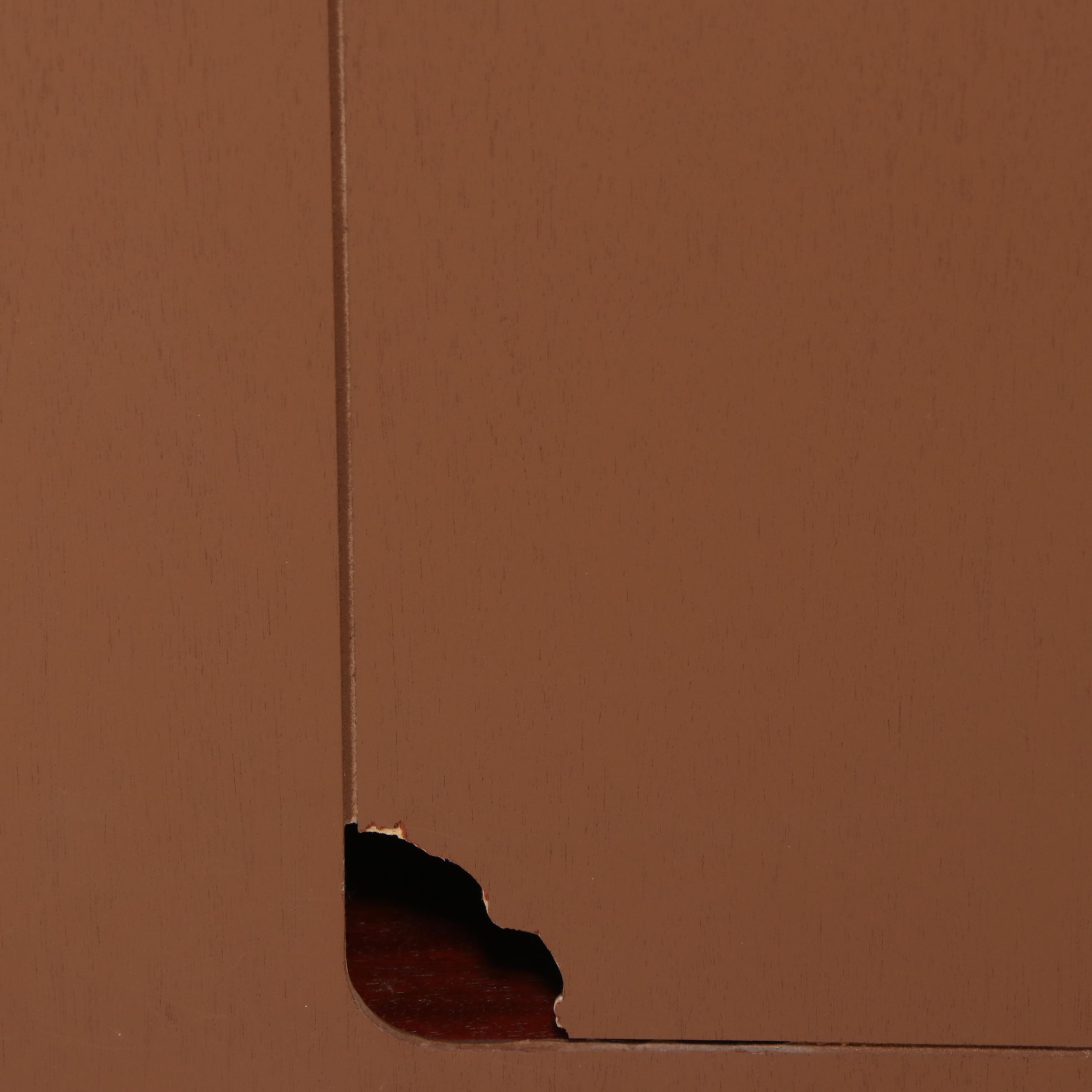 Baker Furniture Hepplewhite Style Mahogany Finish Armoire