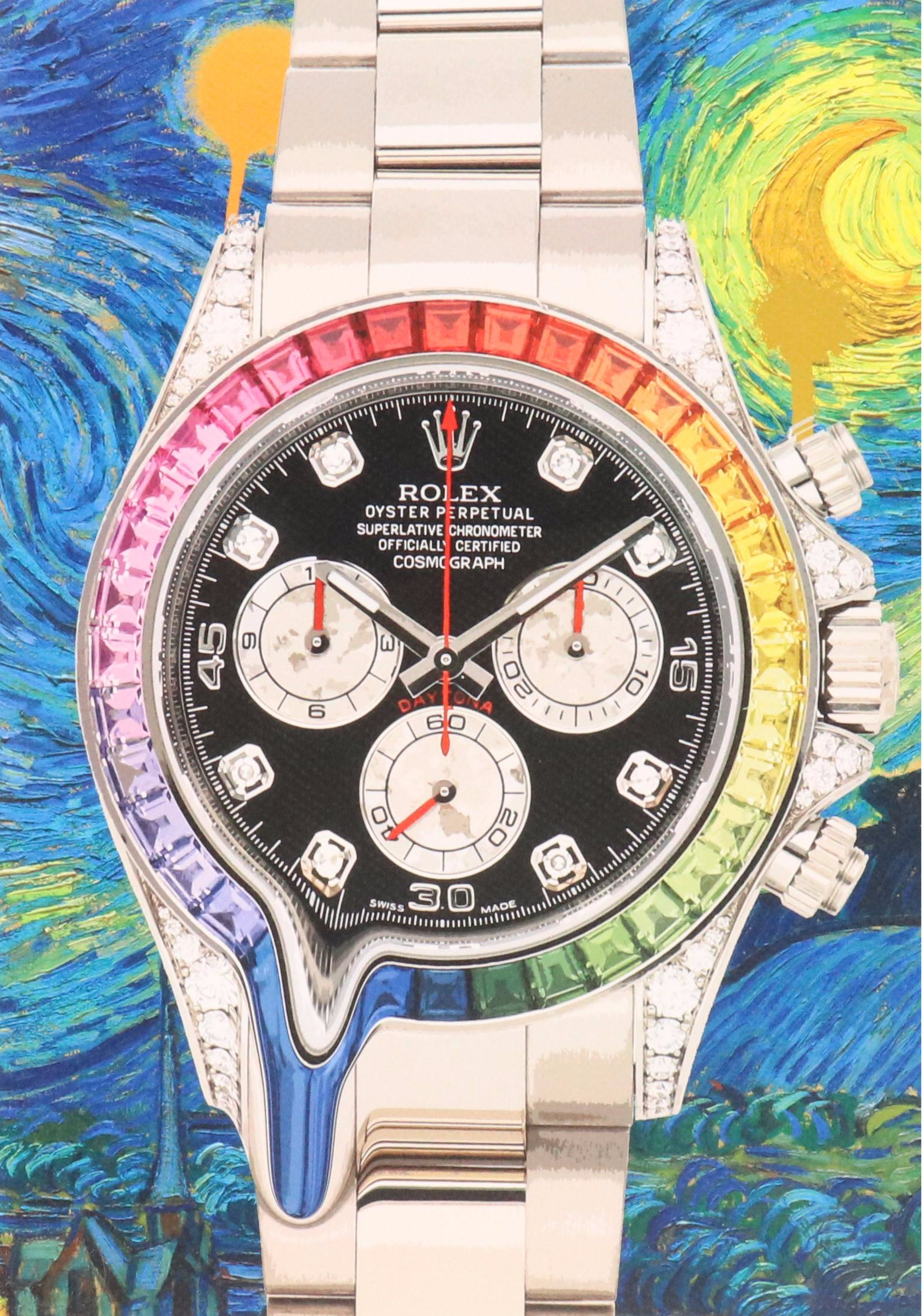 Death NYC Graphic Digital Print Featuring Rolex Watch x Van Gogh, 21st Century