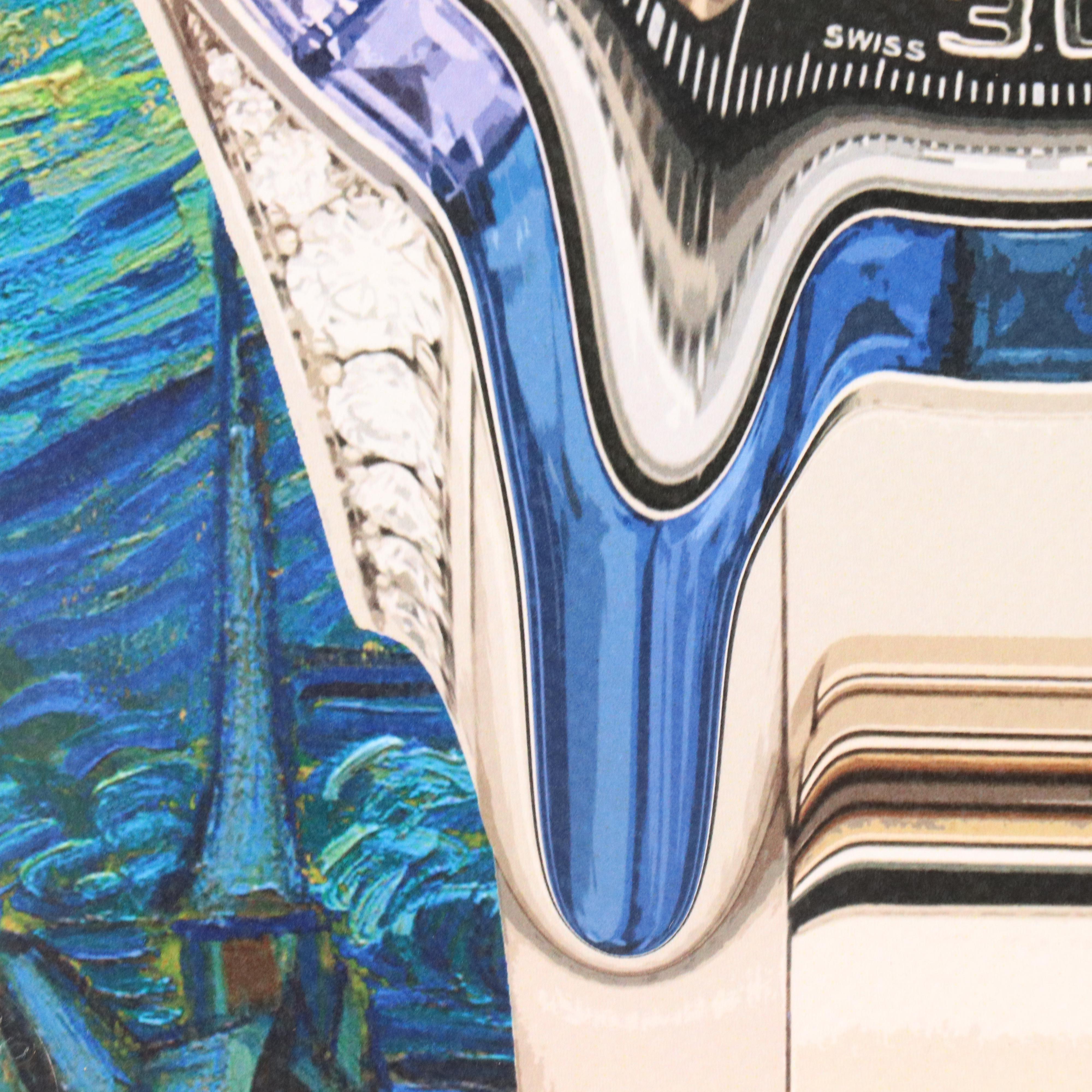 Death NYC Graphic Digital Print Featuring Rolex Watch x Van Gogh, 21st Century