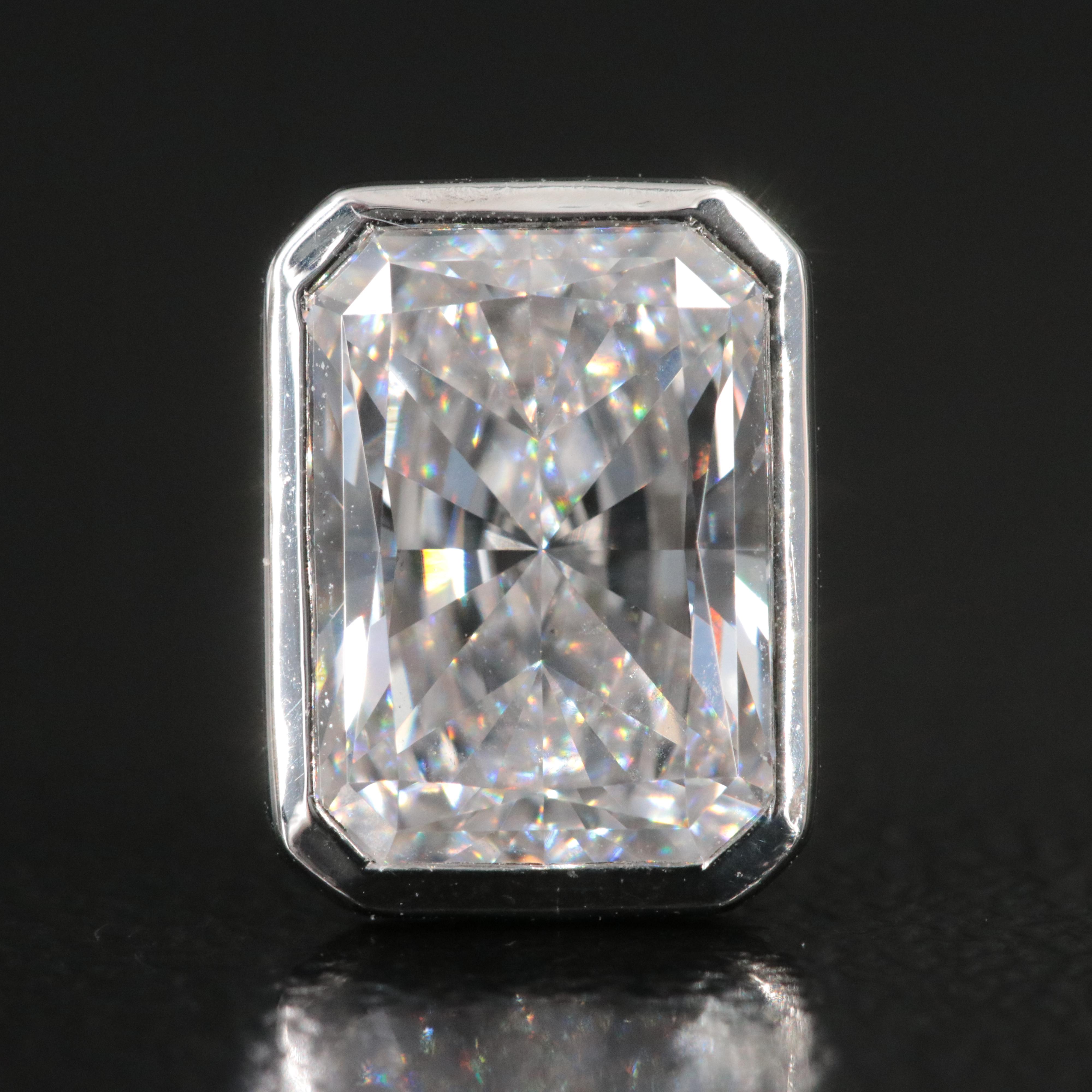 Platinum 4.18 CTW Lab Grown Diamond Stud Earrings with IGI Reports