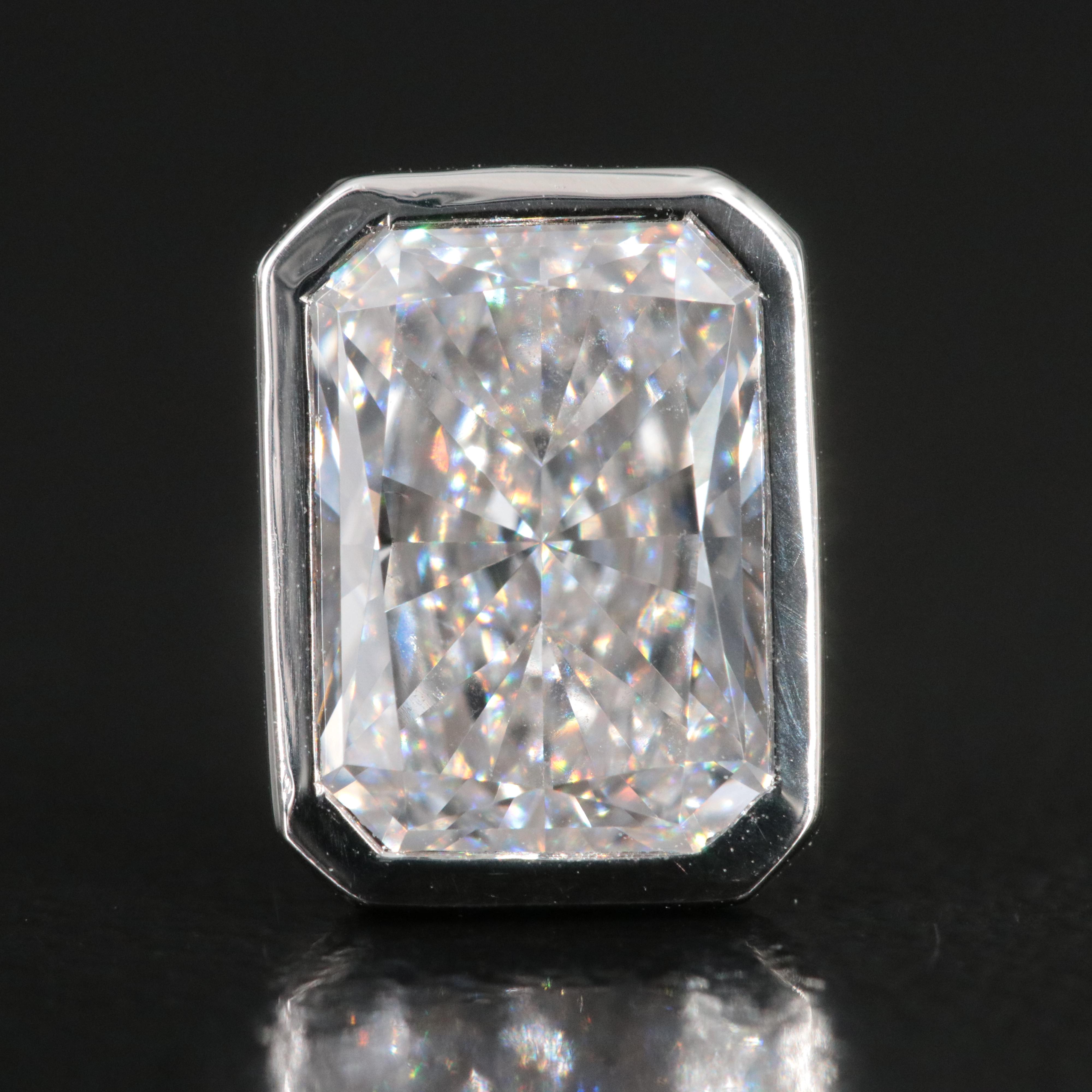 Platinum 4.18 CTW Lab Grown Diamond Stud Earrings with IGI Reports