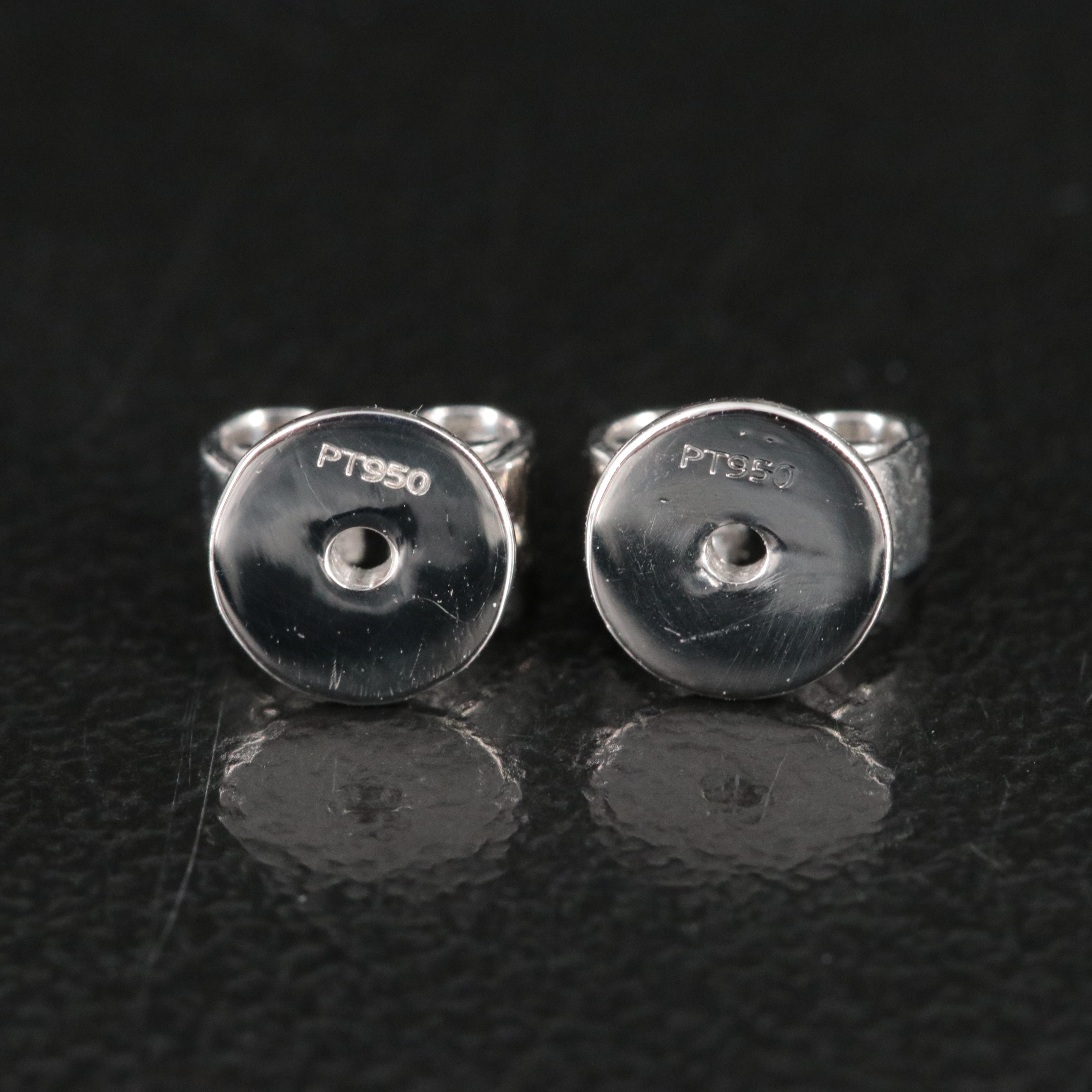 Platinum 4.18 CTW Lab Grown Diamond Stud Earrings with IGI Reports