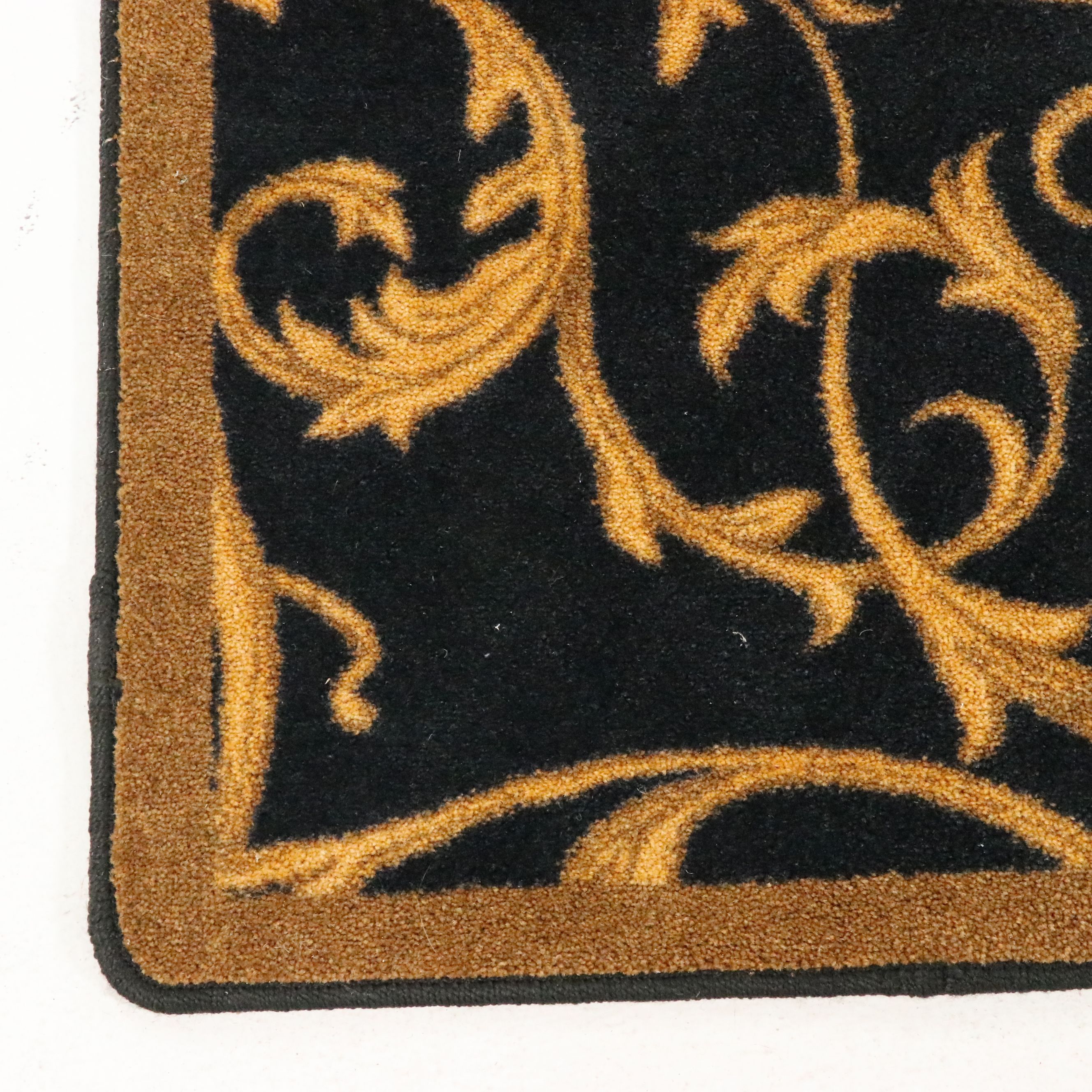 7'10 x 10'10 Machine Made Joy Carpets Black and Gold Area Rug