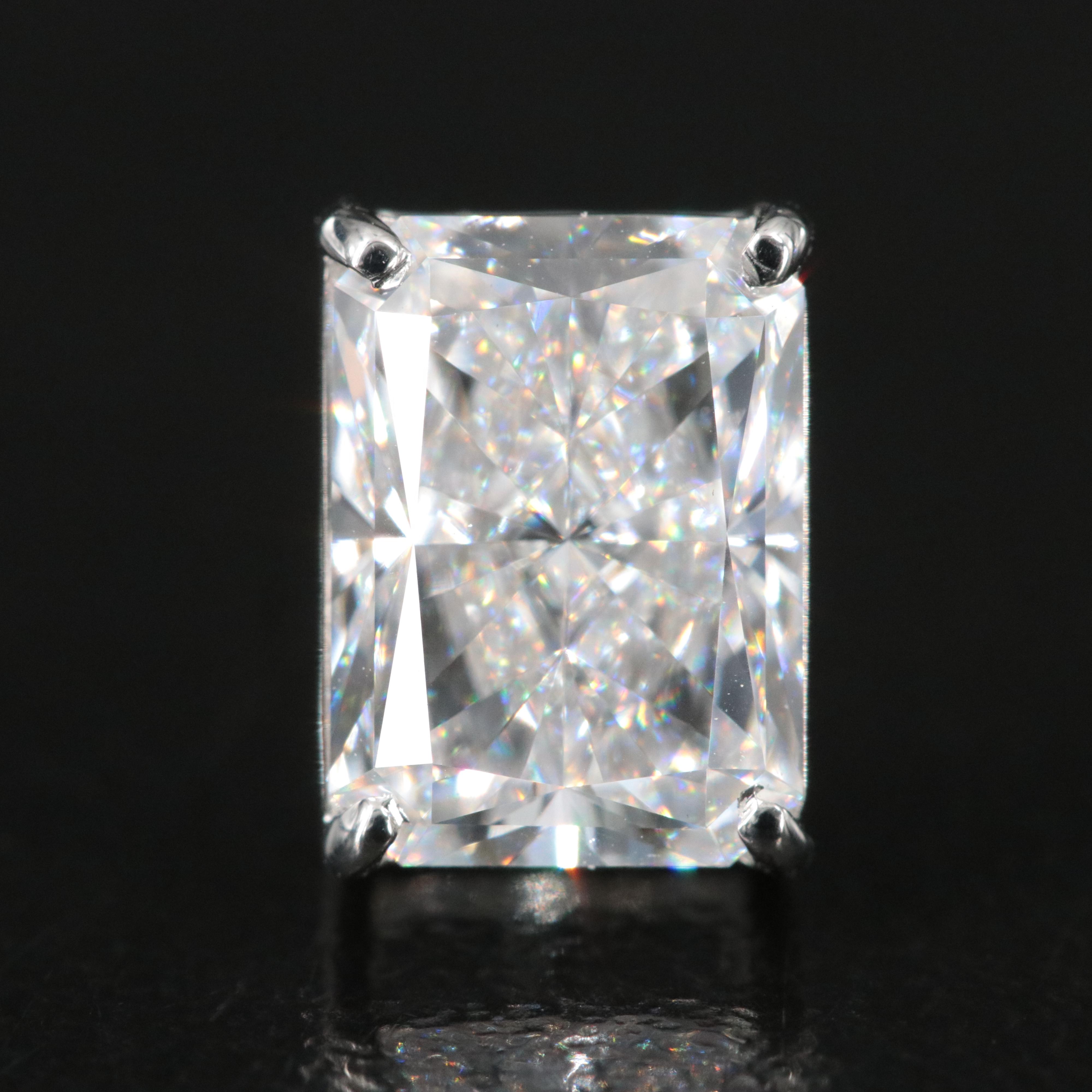 Platinum 4.23 CTW Lab Grown Diamond Stud Earrings with IGI Reports