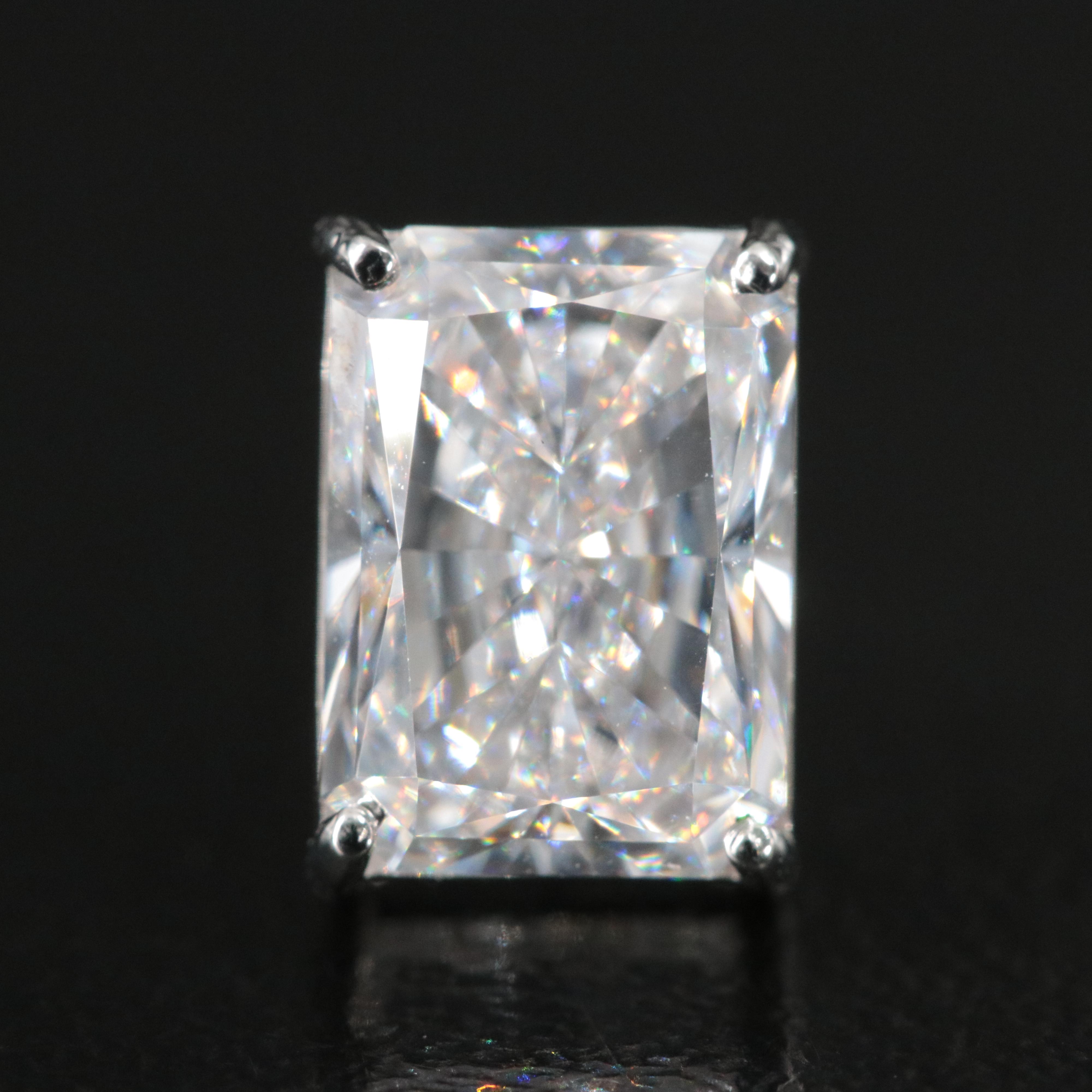 Platinum 4.23 CTW Lab Grown Diamond Stud Earrings with IGI Reports