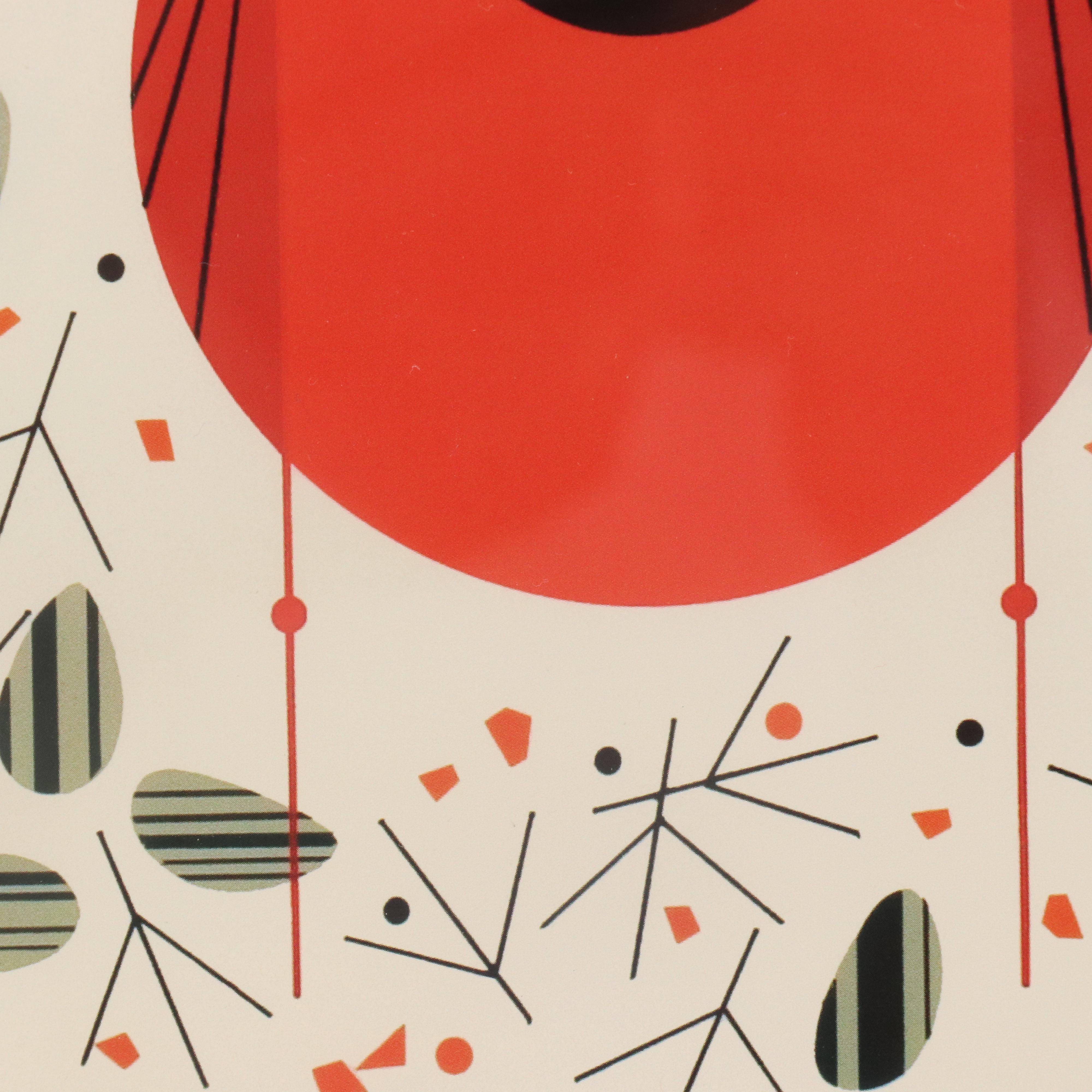 Offset Lithograph "Cardinal Close-Up" After Charley Harper