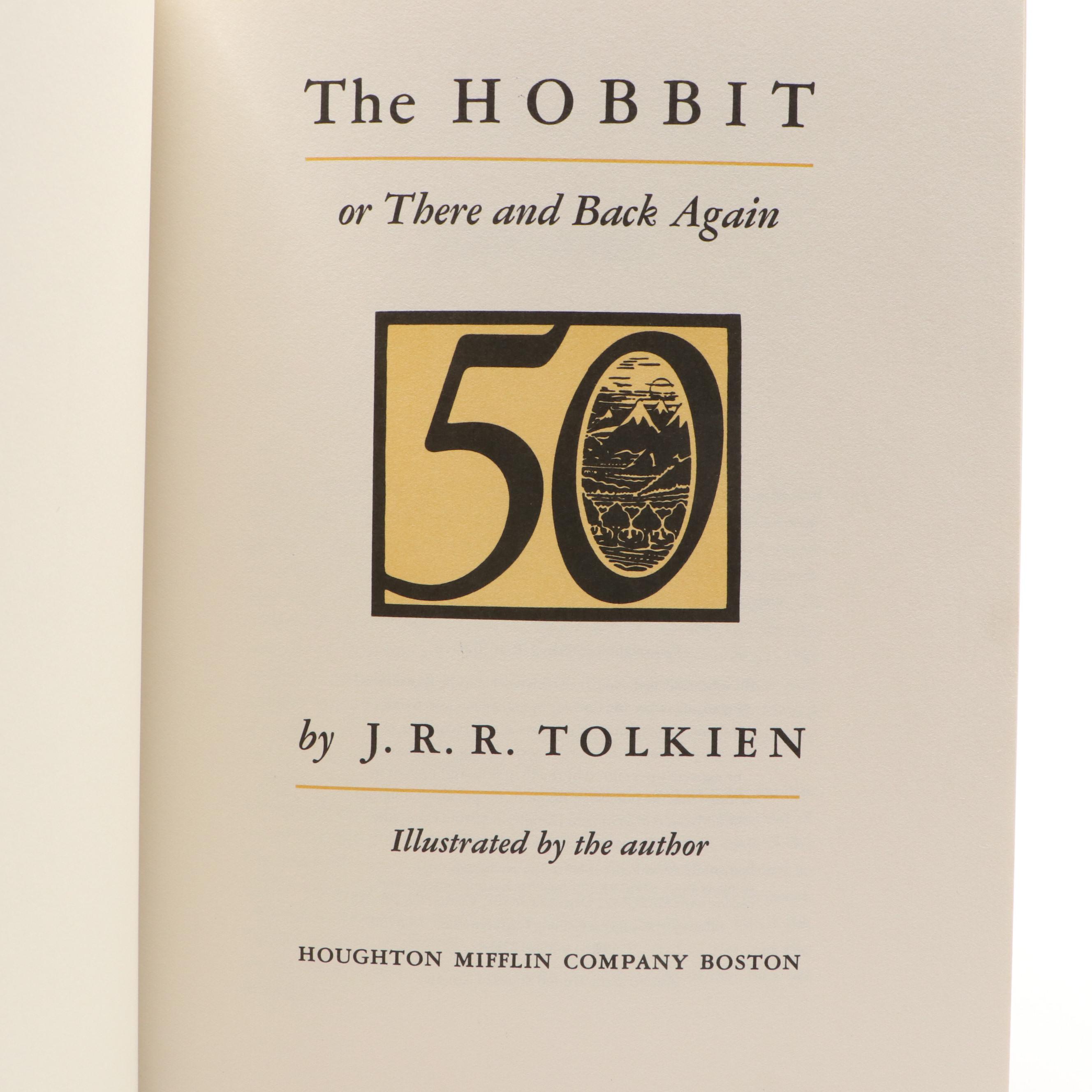 50th Anniversary Edition "The Hobbit" by J. R. R. Tolkien, 1987