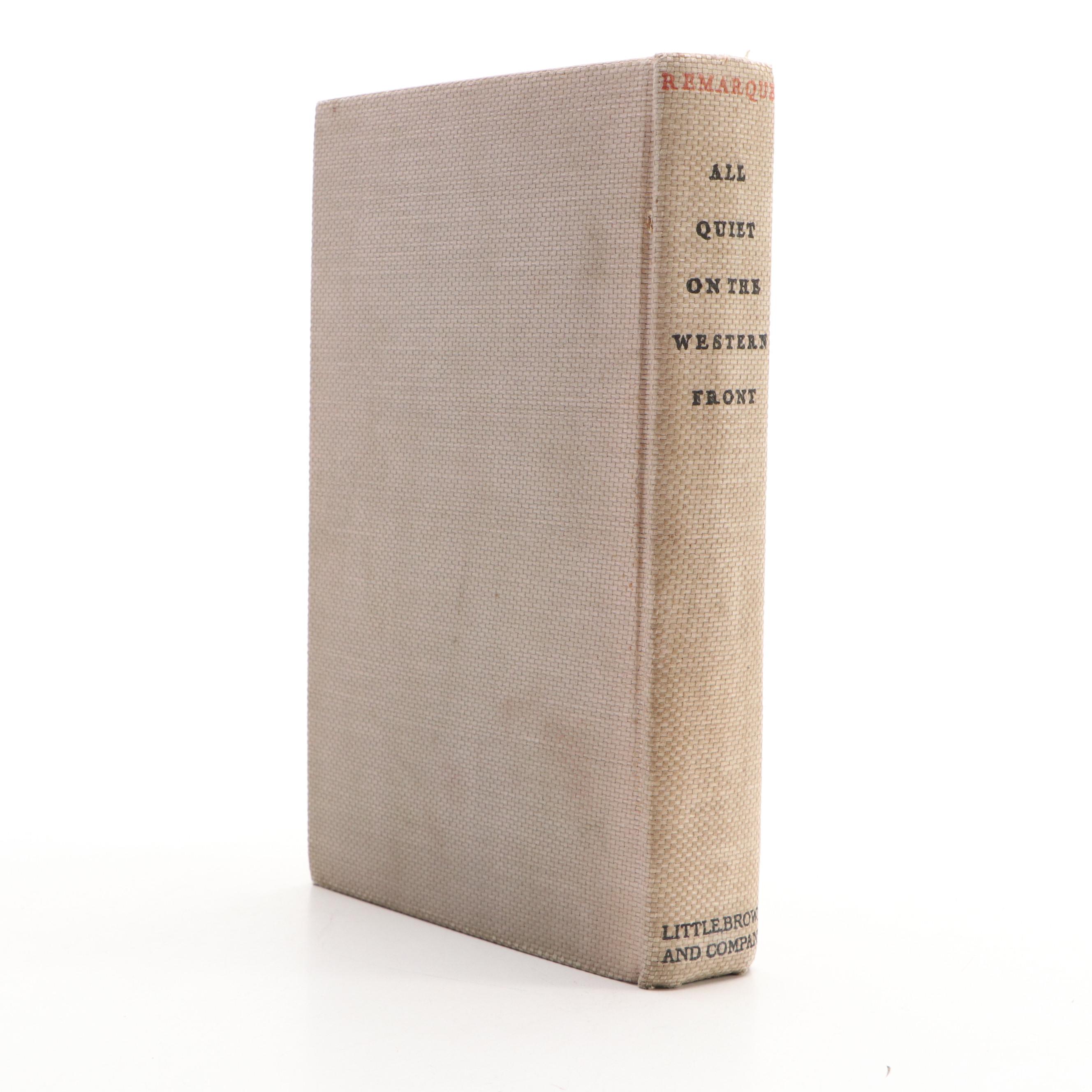 First American Printing "All Quiet on the Western Front" by Erich Maria Remarque