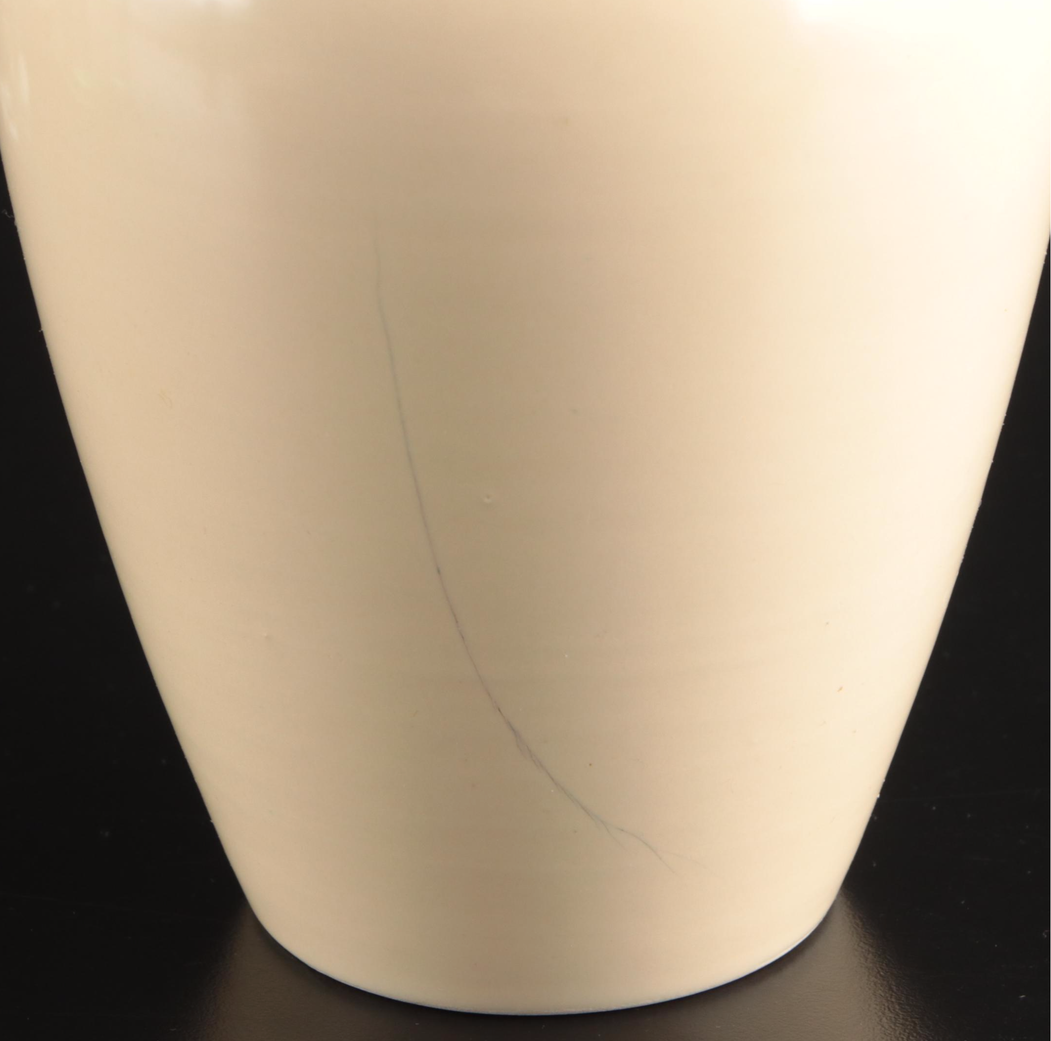 Hand-Painted and Uranium Glass Pitchers with American Potter Ceramic Vase