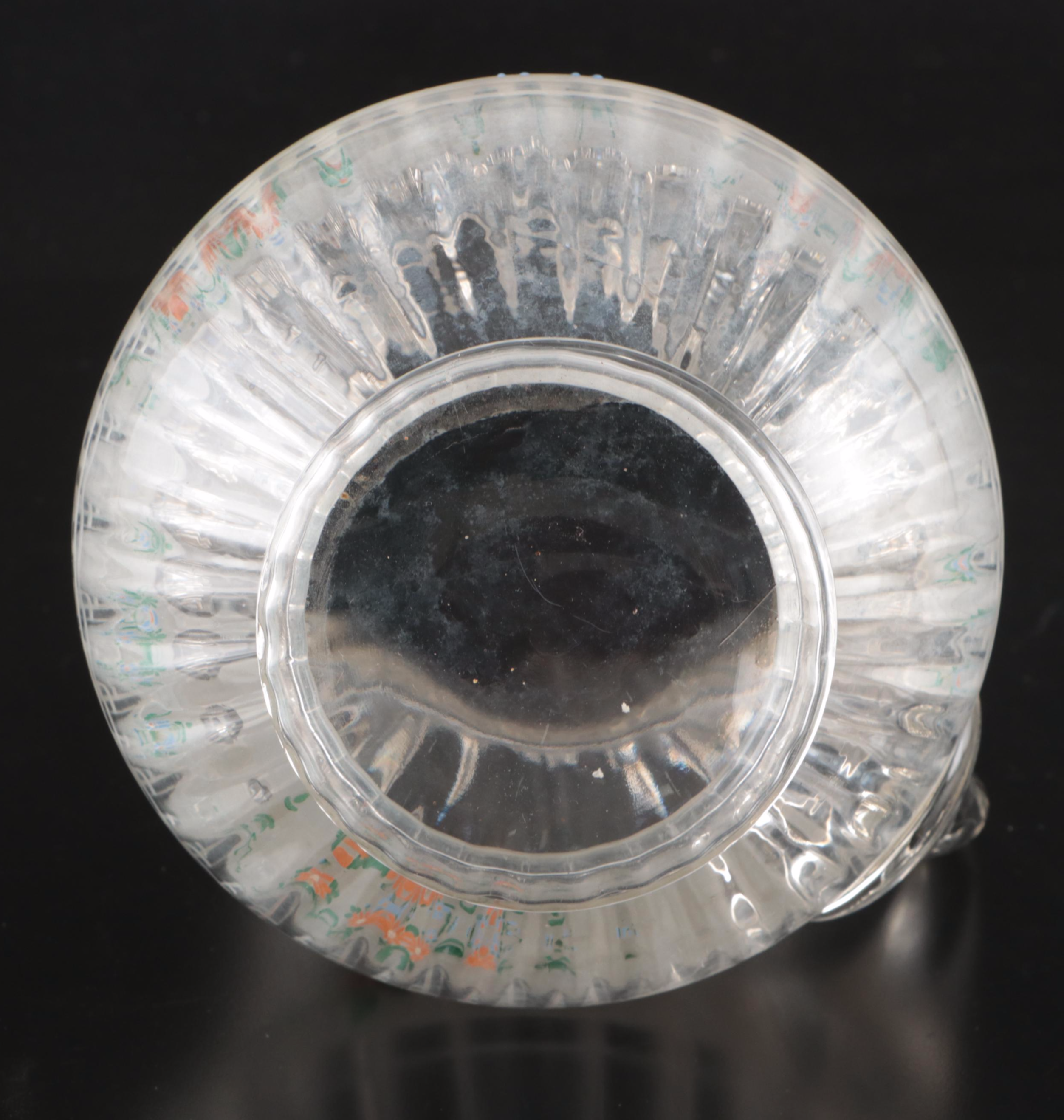 Hand-Painted and Uranium Glass Pitchers with American Potter Ceramic Vase