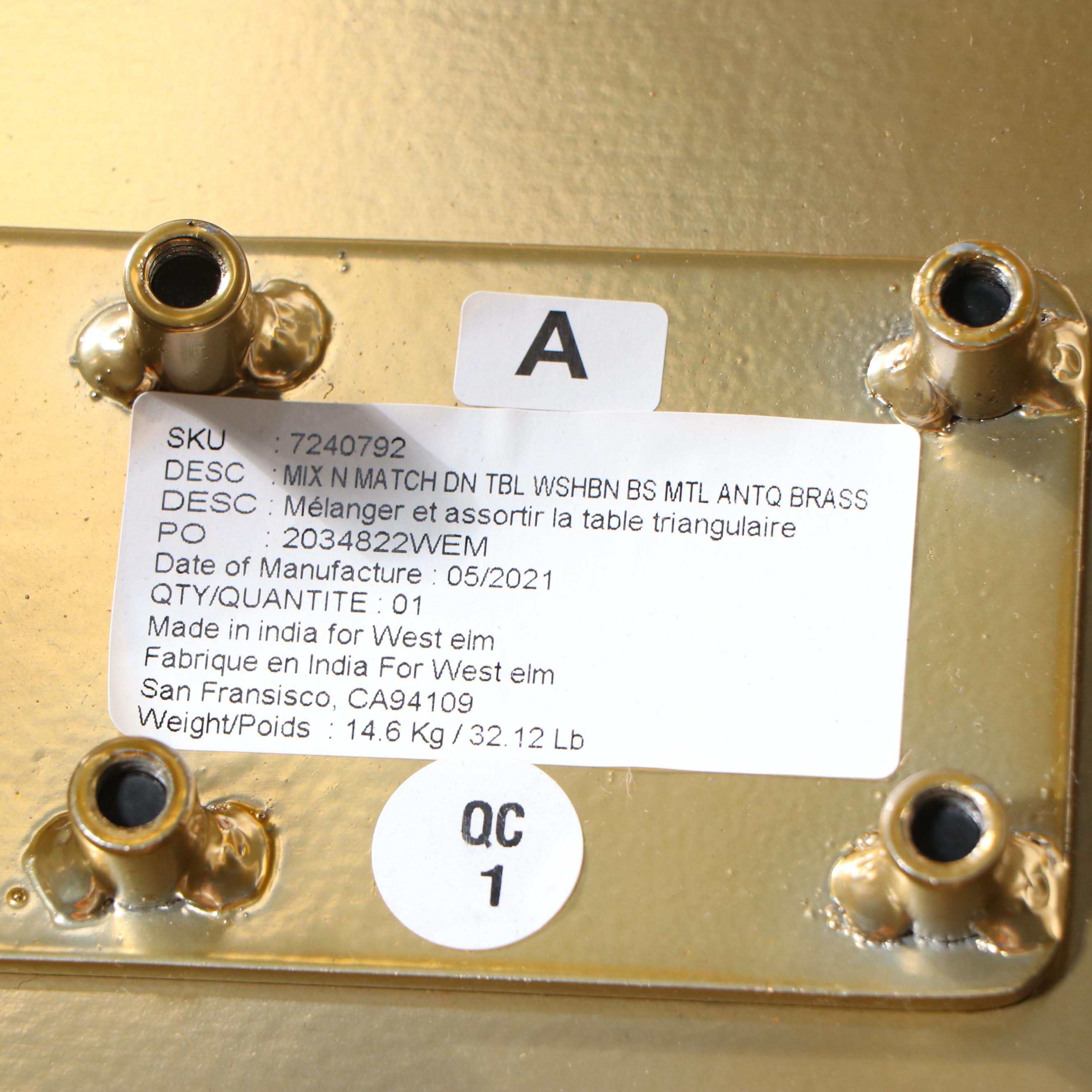 West Elm "Avery Wishbone" Dining Table with Black Side Chairs