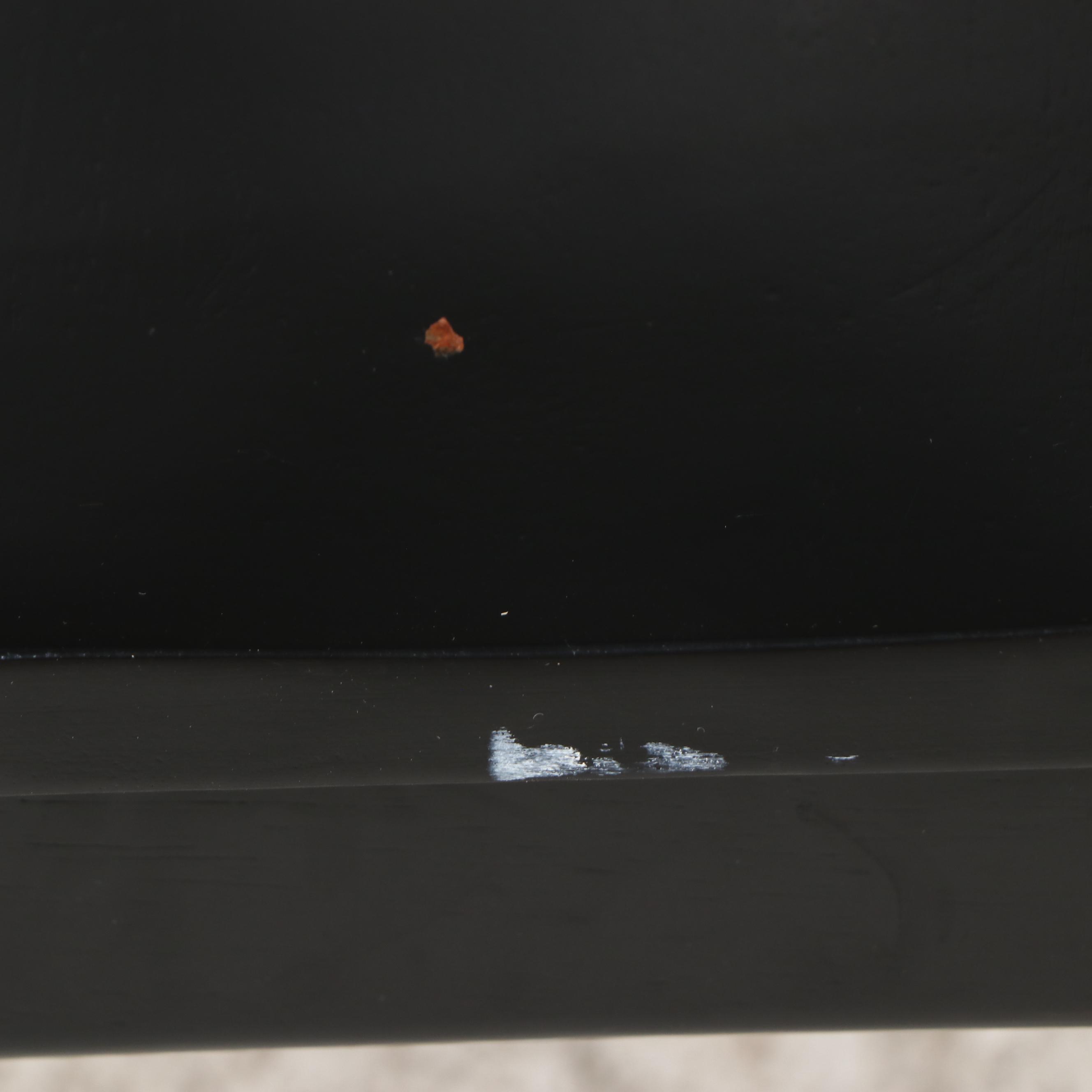 West Elm "Avery Wishbone" Dining Table with Black Side Chairs