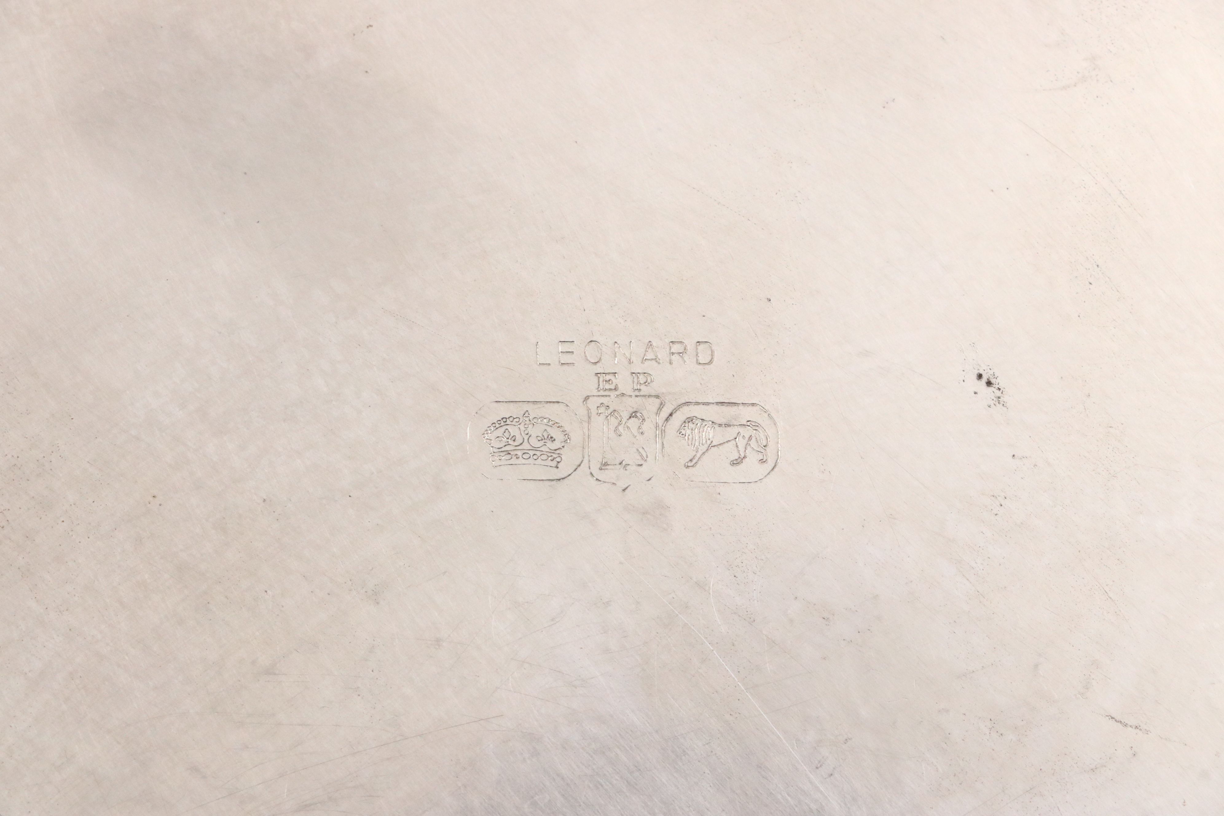 F. B. Rogers Silver Plate Coffee Set with Leonard Serving Tray