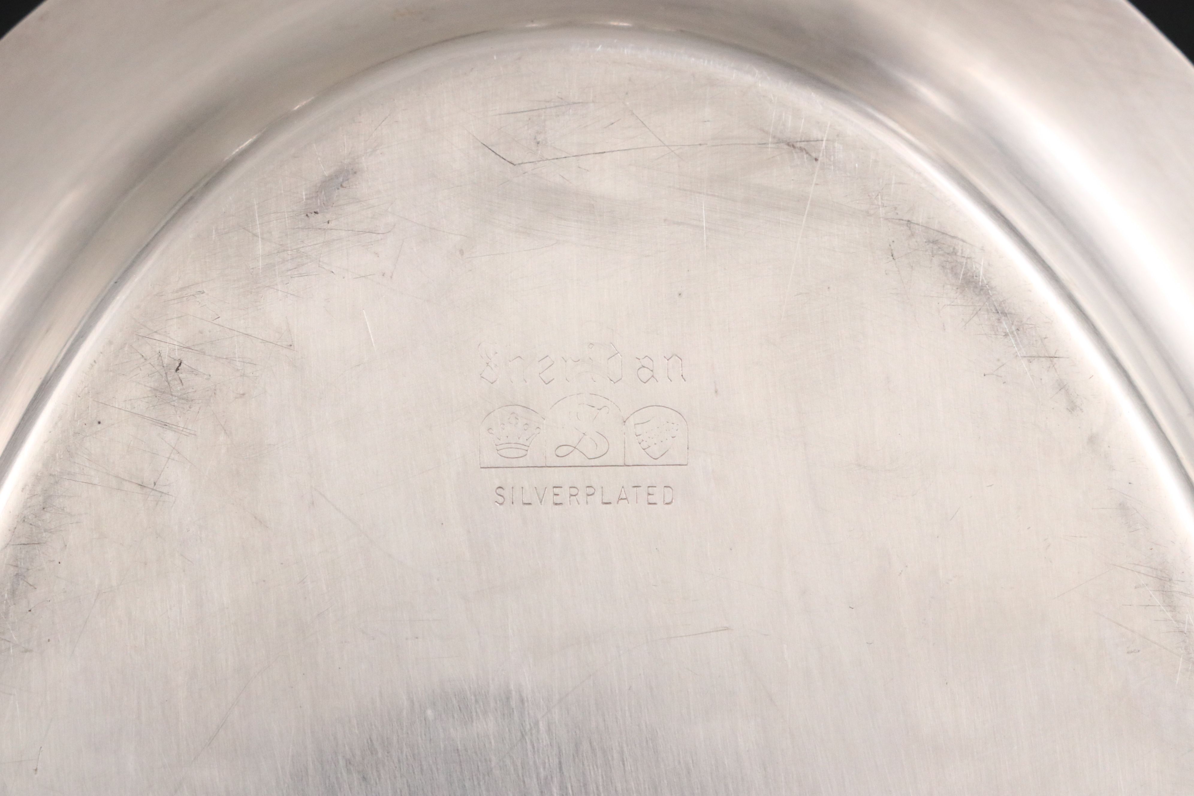 Heisey "Empress" Glass Sterling Overlay Compote with Other Serving Pieces