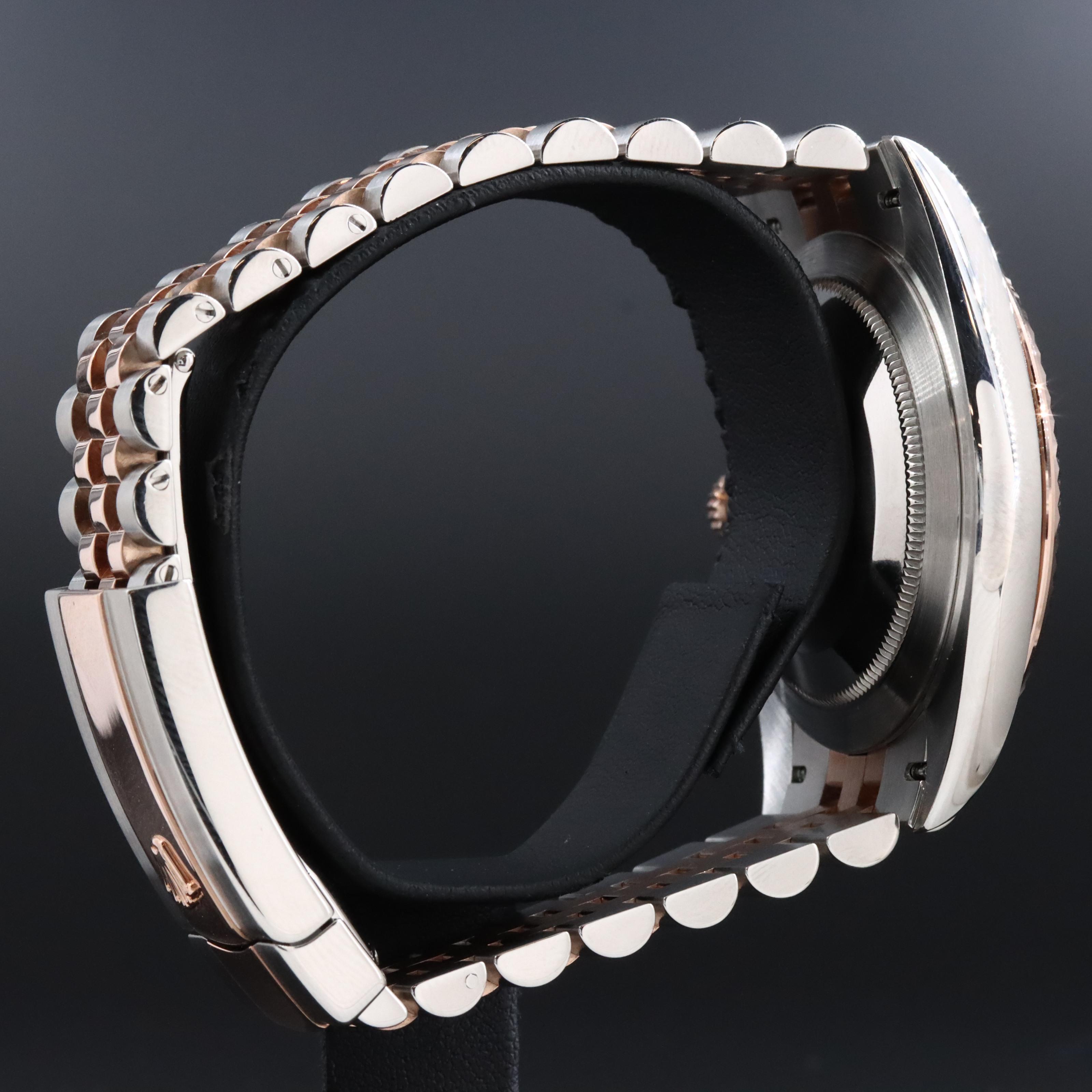 Rolex Datejust 126331 41mm 18K Rose Gold & Steel Factory Diamond Automatic Watch