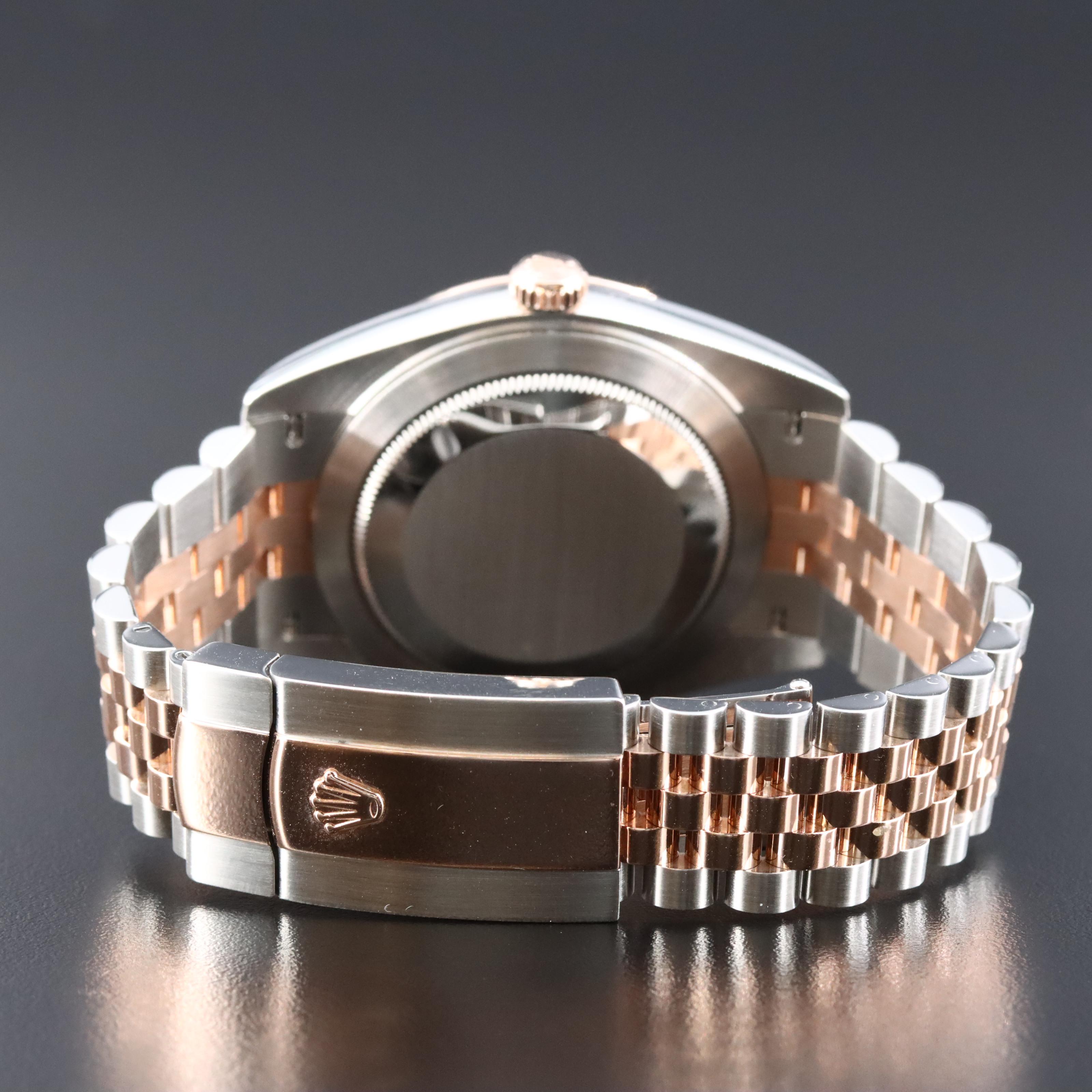 Rolex Datejust 126331 41mm 18K Rose Gold & Steel Factory Diamond Automatic Watch