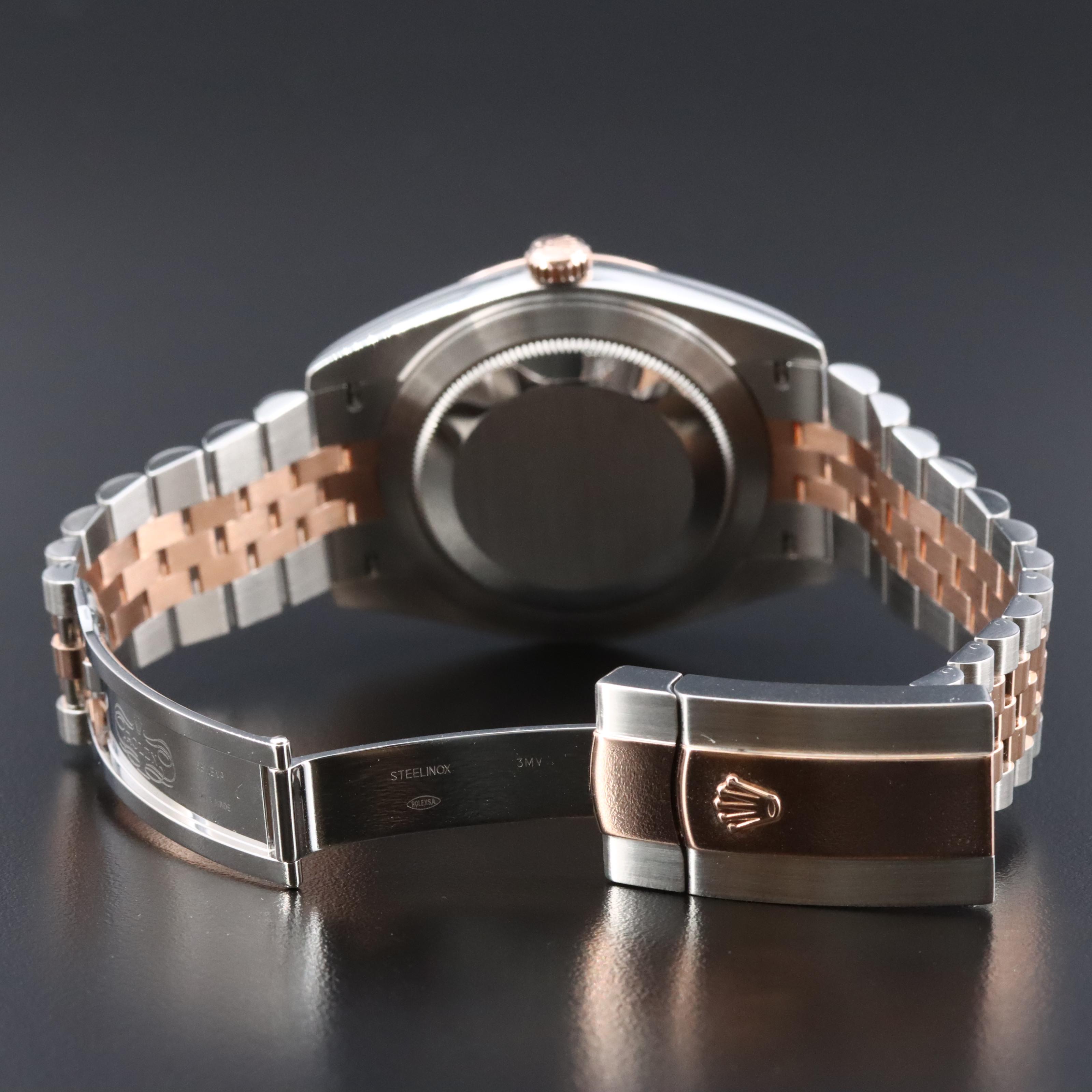 Rolex Datejust 126331 41mm 18K Rose Gold & Steel Factory Diamond Automatic Watch