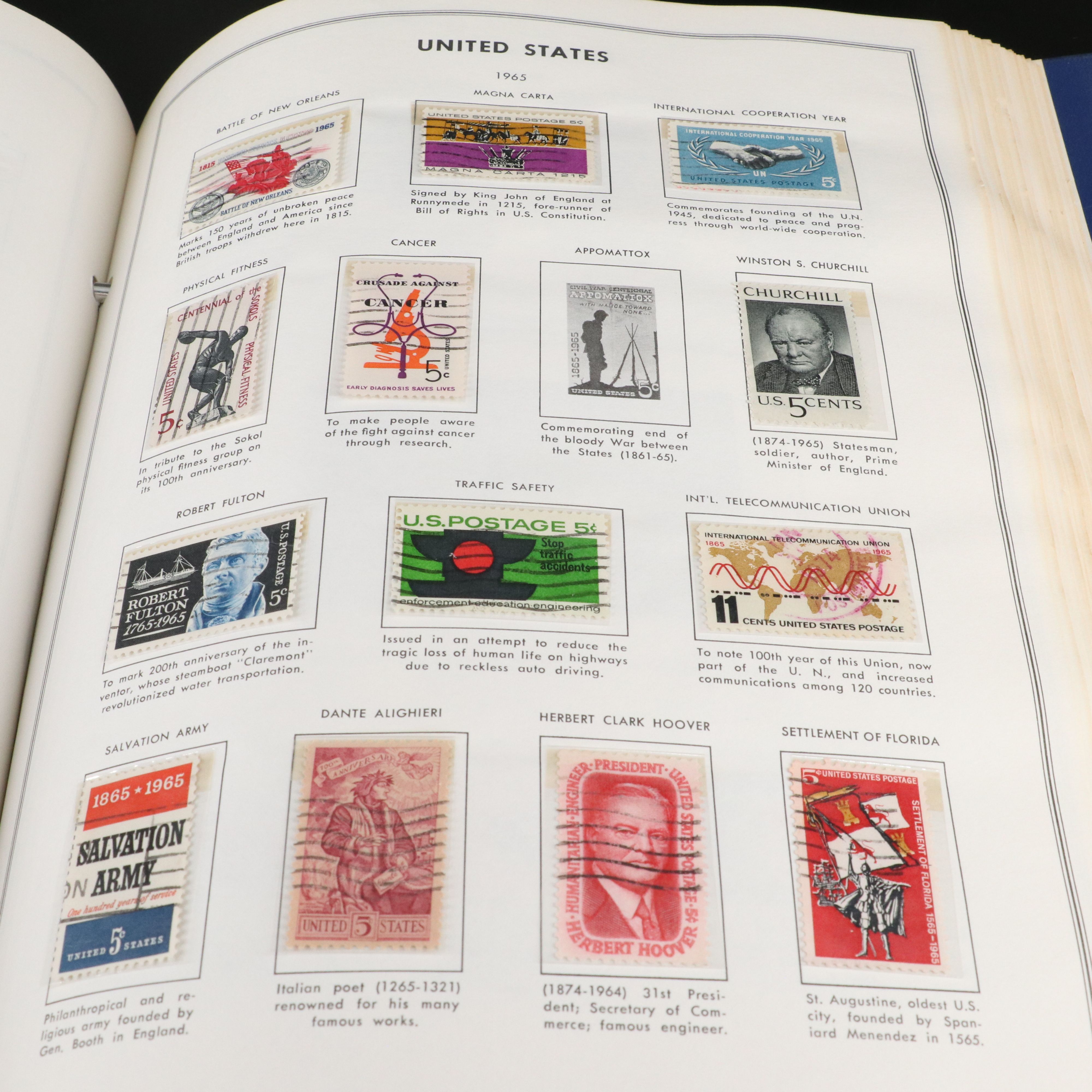 Three Large Postage Stamp Albums with United States Stamps