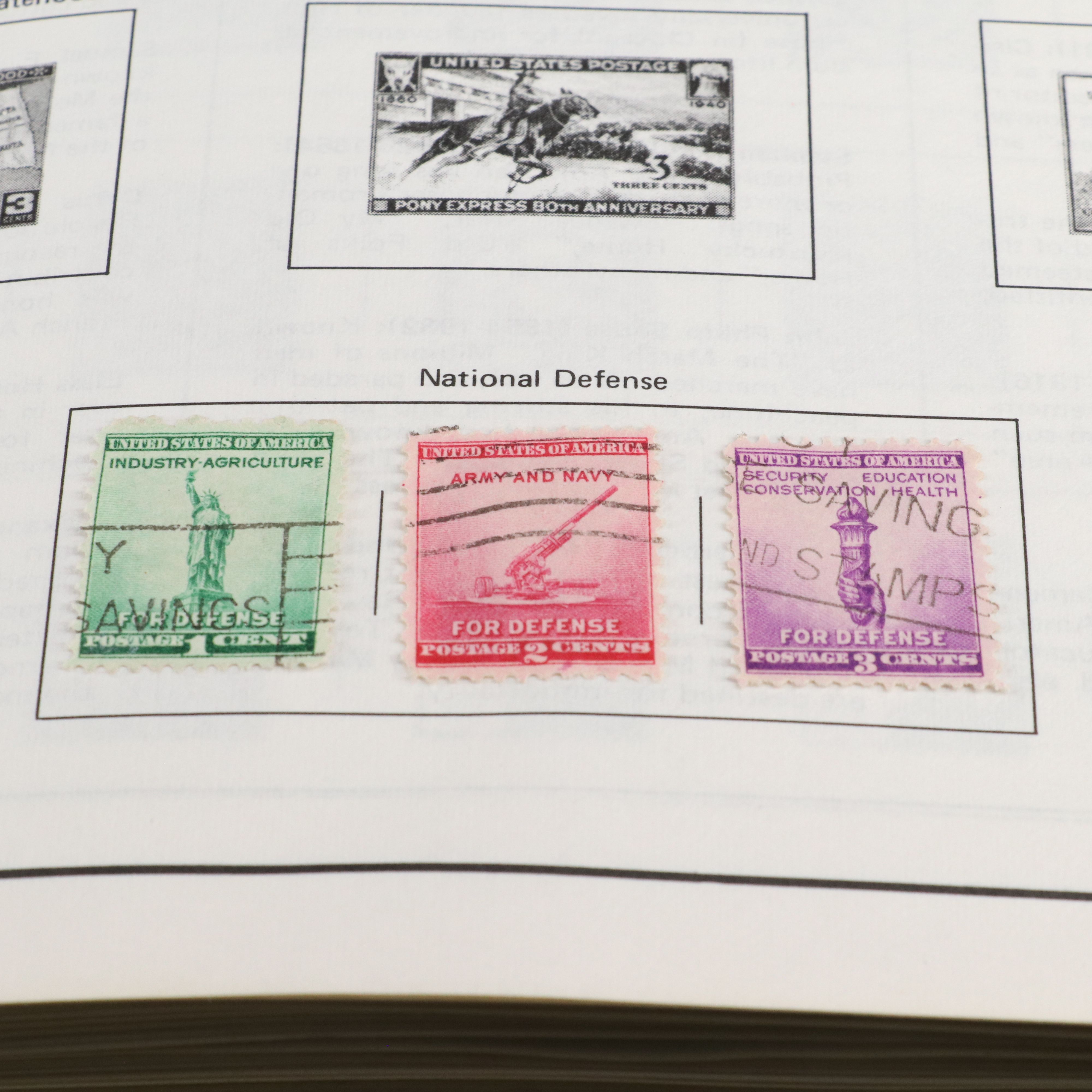 Three Large Postage Stamp Albums with United States Stamps