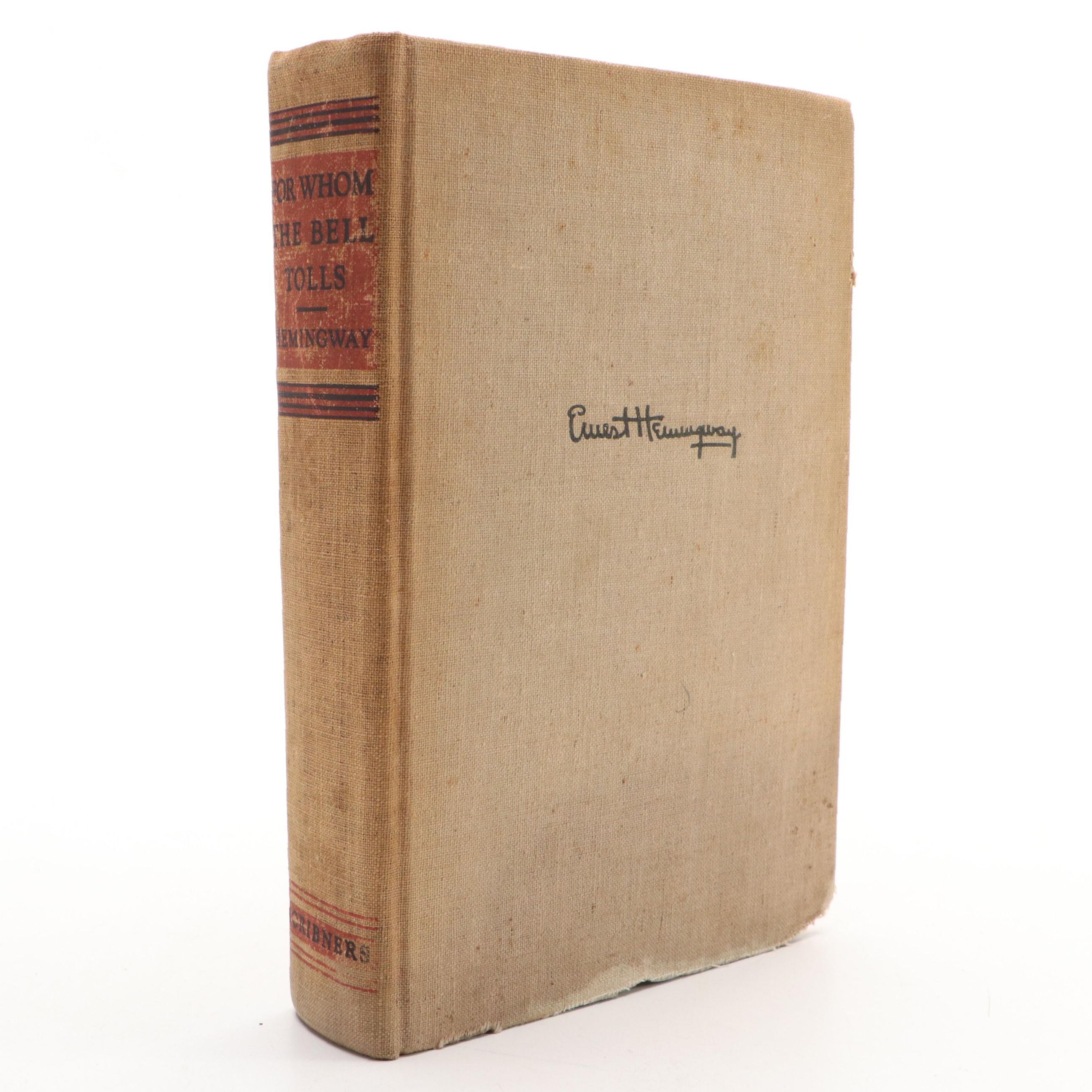 First Printing "For Whom the Bell Tolls" by Ernest Hemingway, 1940