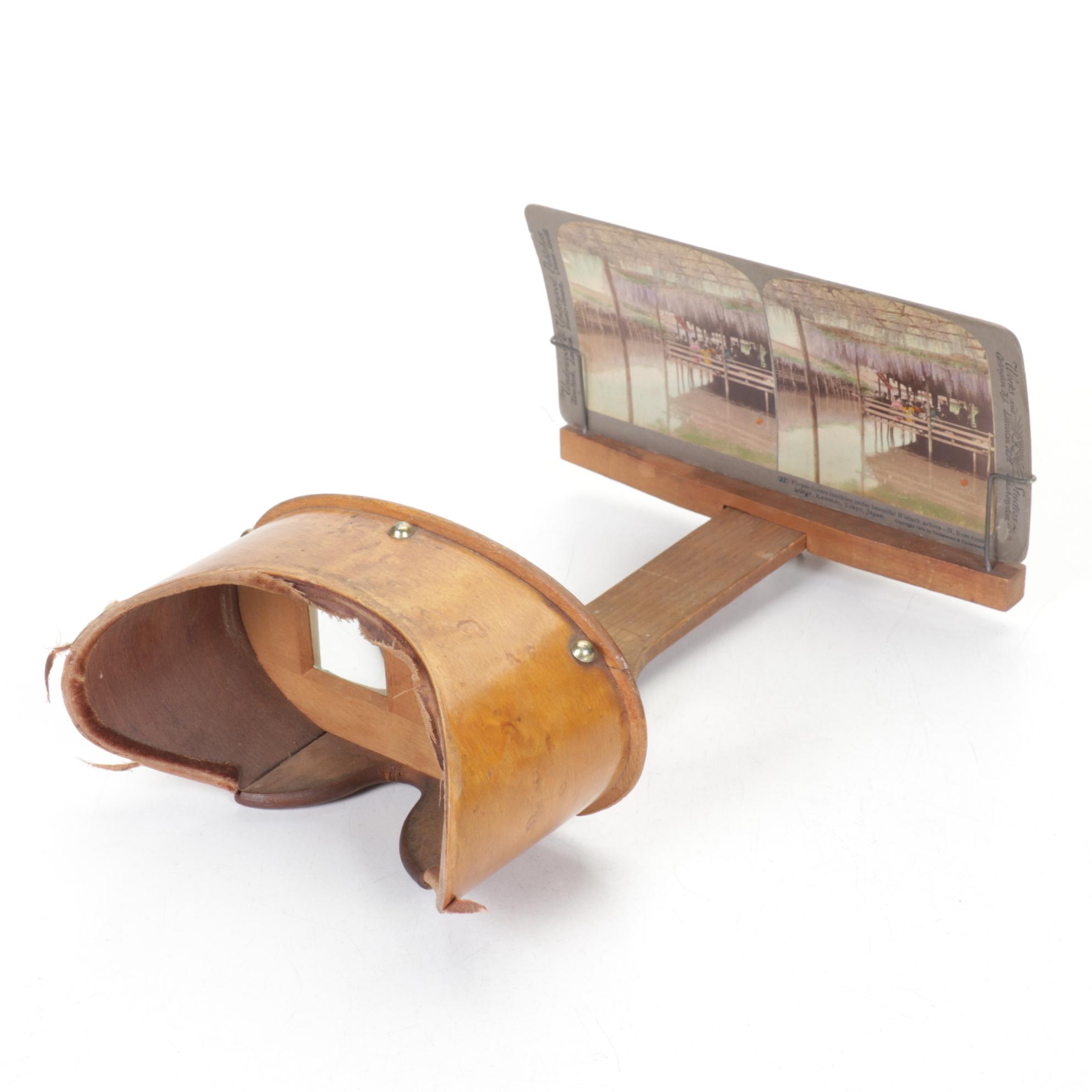 Stereoscope with Four Boxes of Slides, Late 19th to Early 20th Century