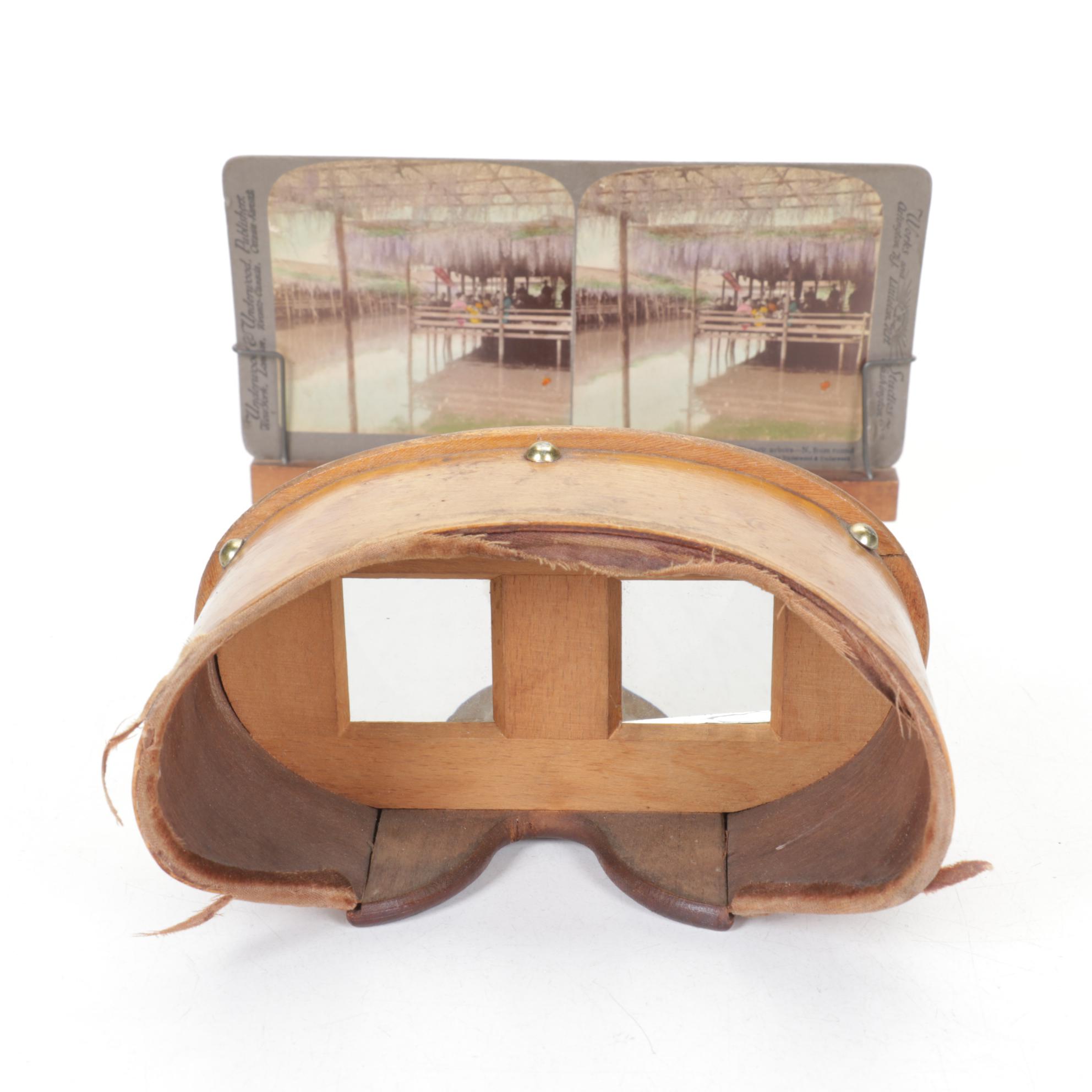 Stereoscope with Four Boxes of Slides, Late 19th to Early 20th Century